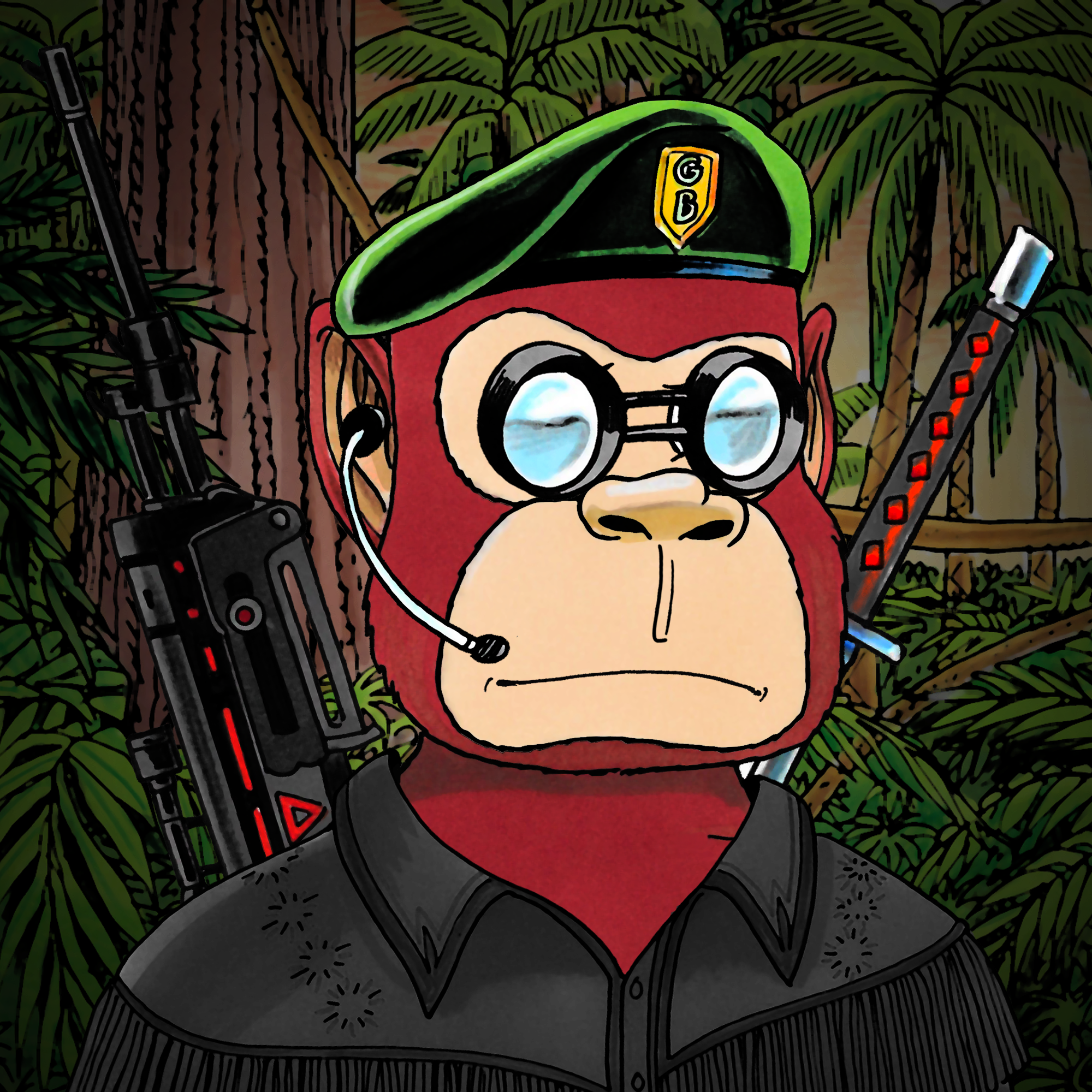 George Trosley - Jungle Freaks - Jungle Freak 5630 - NFT # 5630