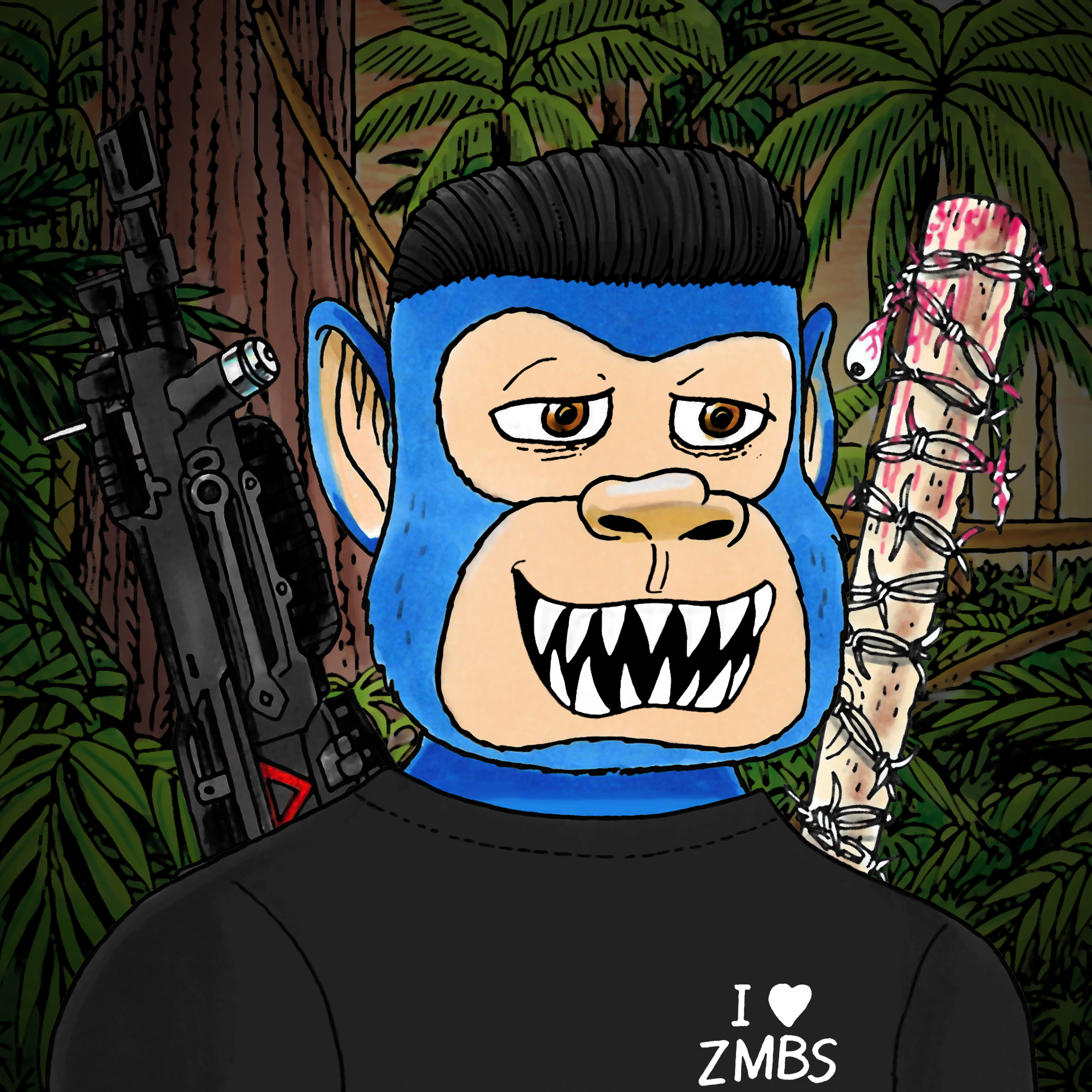 George Trosley - Jungle Freaks - Jungle Freak 5669 - NFT # 5669