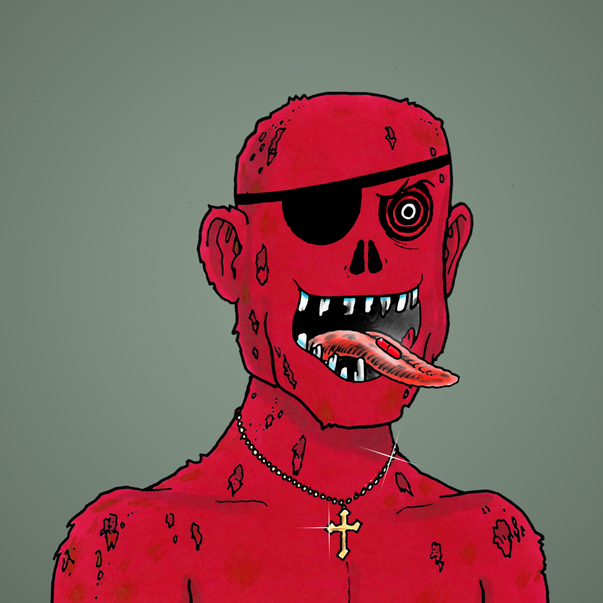 George Trosley - Jungle Freaks - Jungle Freak 5710 - NFT # 5710