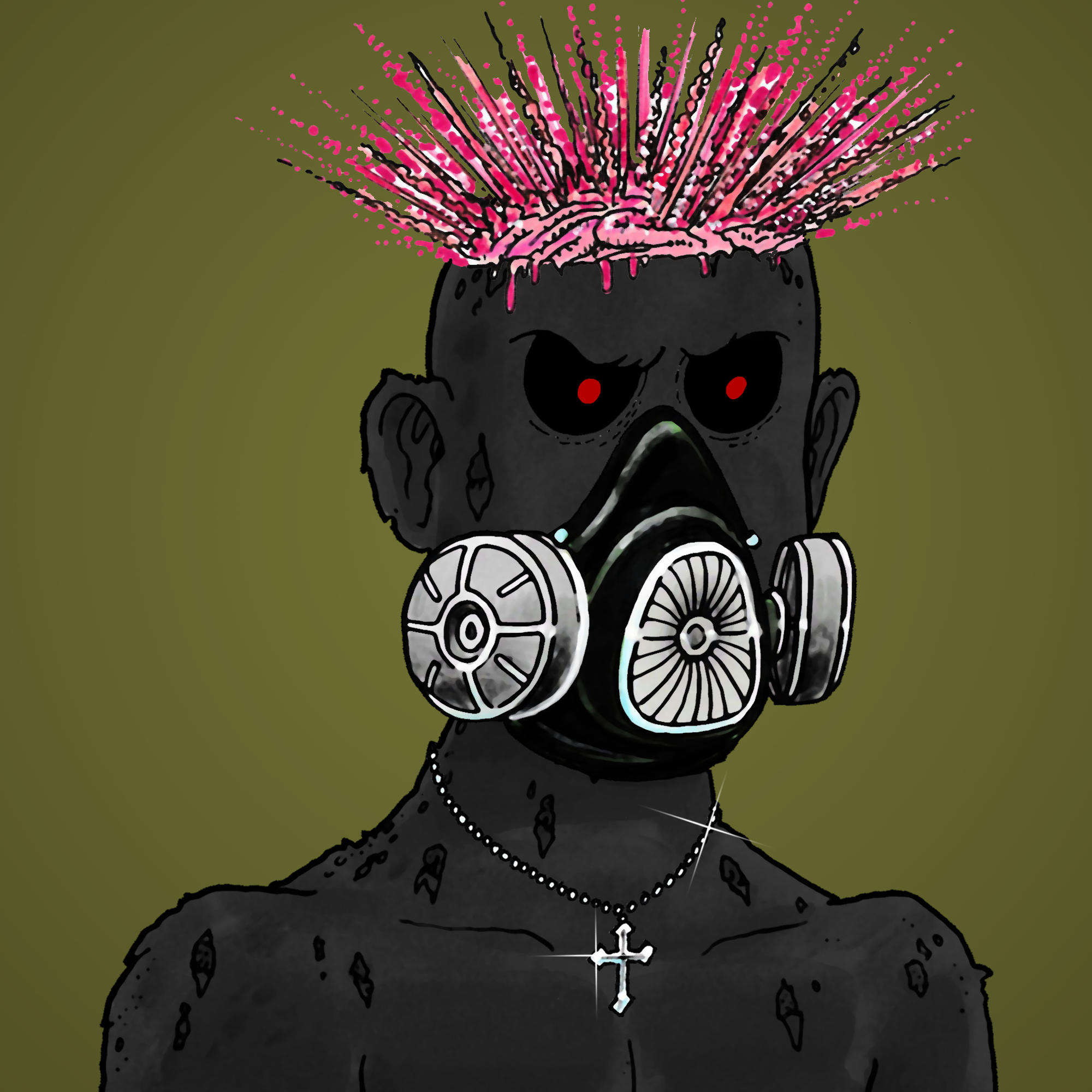 George Trosley - Jungle Freaks - Jungle Freak 5721 - NFT # 5721