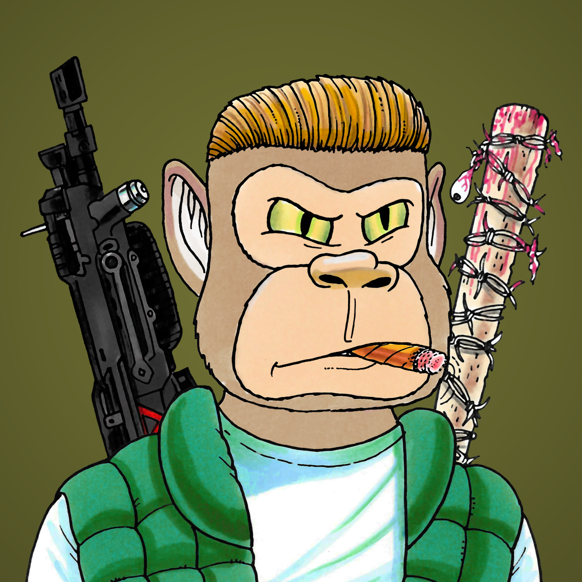 George Trosley - Jungle Freaks - Jungle Freak 5725 - NFT # 5725