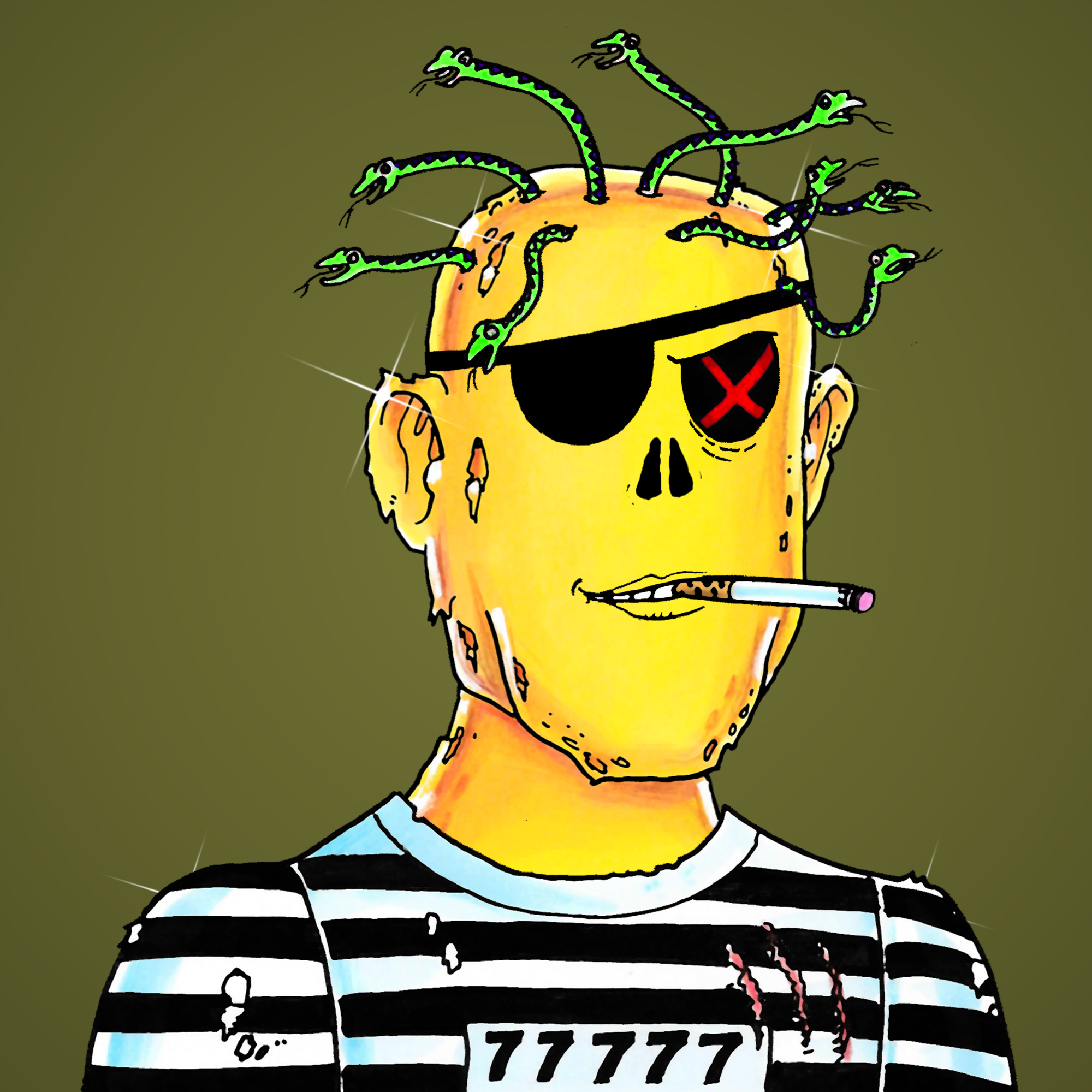 George Trosley - Jungle Freaks - Jungle Freak 5735 - NFT # 5735