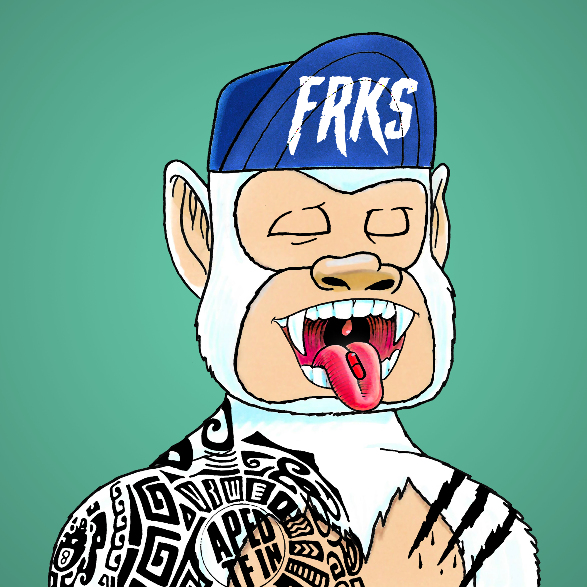 George Trosley - Jungle Freaks - Jungle Freak 5737 - NFT # 5737