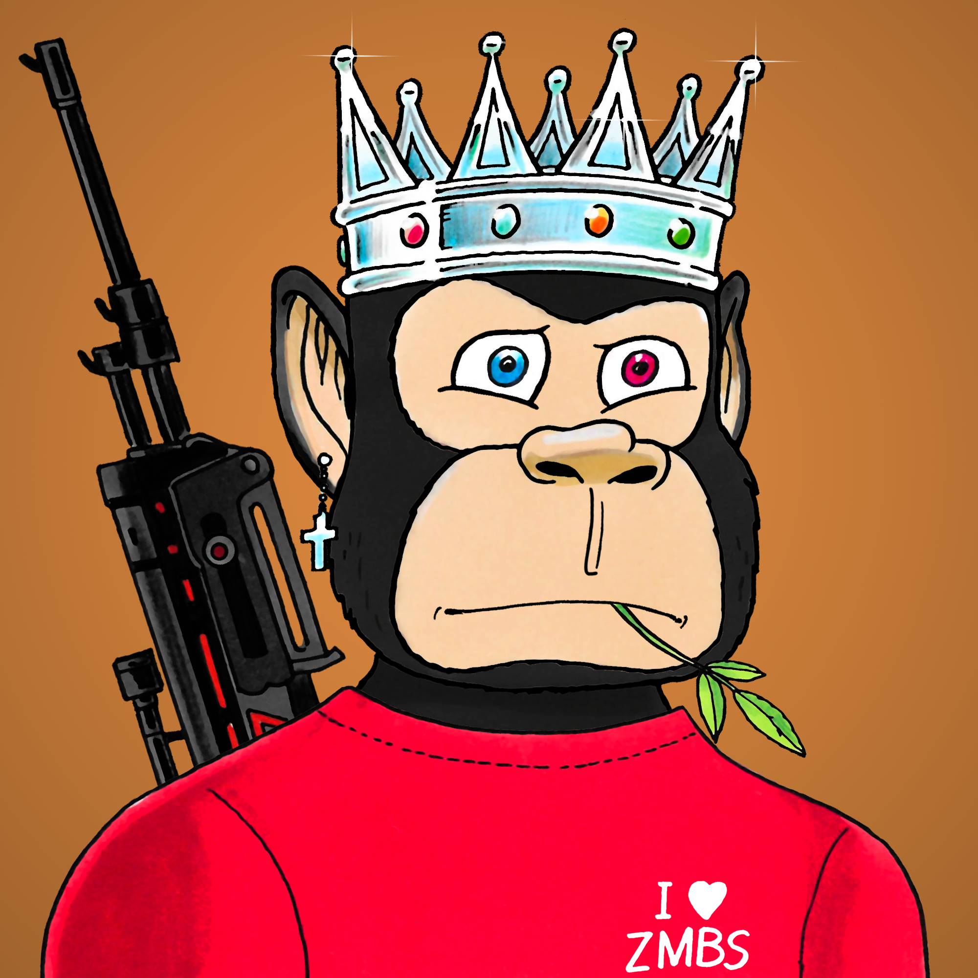 George Trosley - Jungle Freaks - Jungle Freak 5740 - NFT # 5740