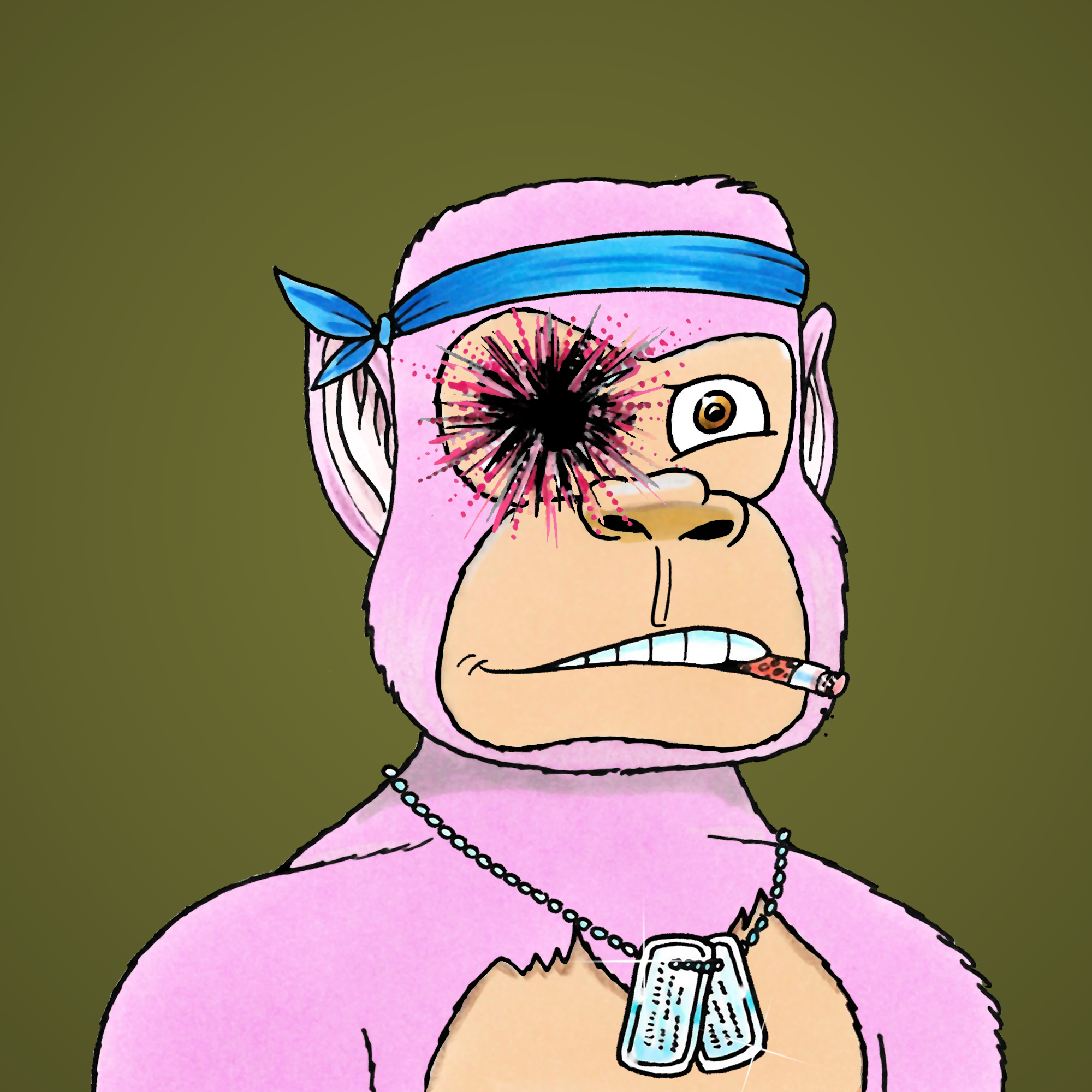 George Trosley - Jungle Freaks - Jungle Freak 5747 - NFT # 5747