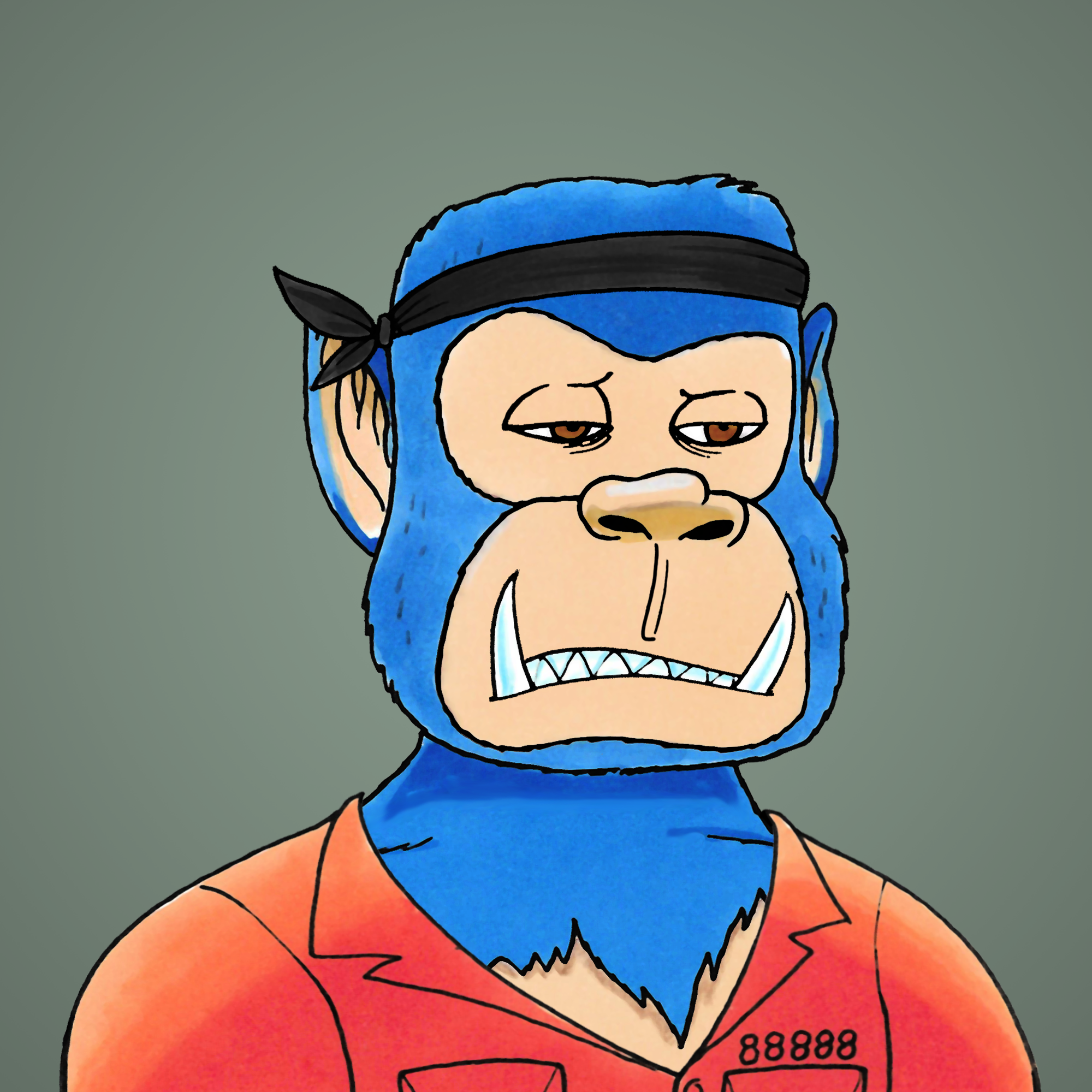 George Trosley - Jungle Freaks - Jungle Freak 5784 - NFT # 5784