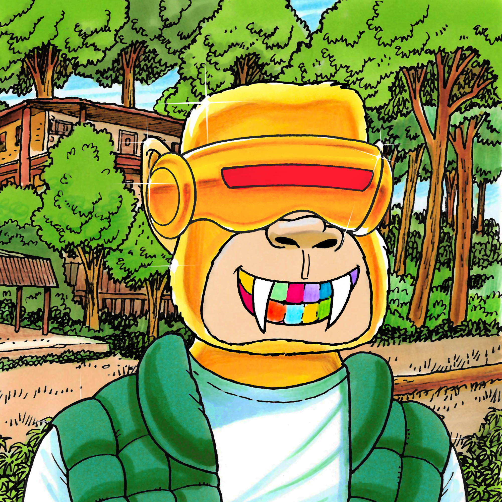 George Trosley - Jungle Freaks - Jungle Freak 5785 - NFT # 5785