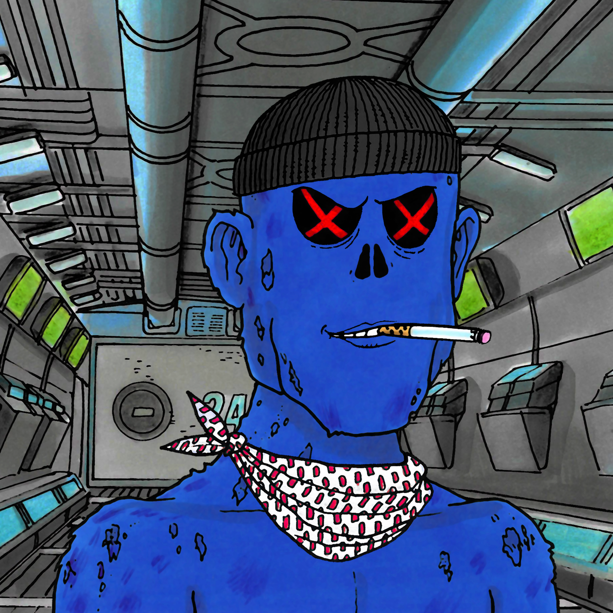 George Trosley - Jungle Freaks - Jungle Freak 5824 - NFT # 5824