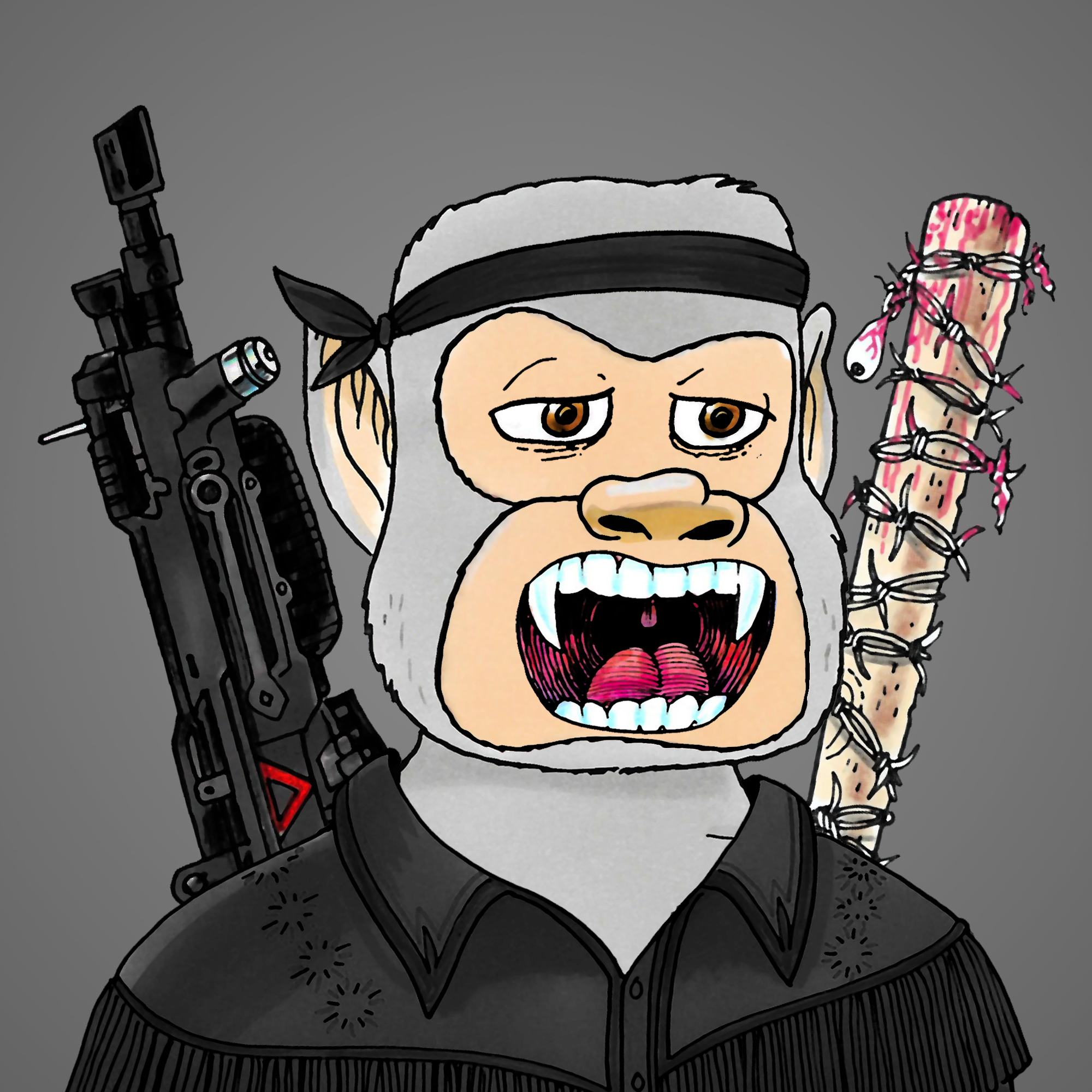 George Trosley - Jungle Freaks - Jungle Freak 5828 - NFT # 5828