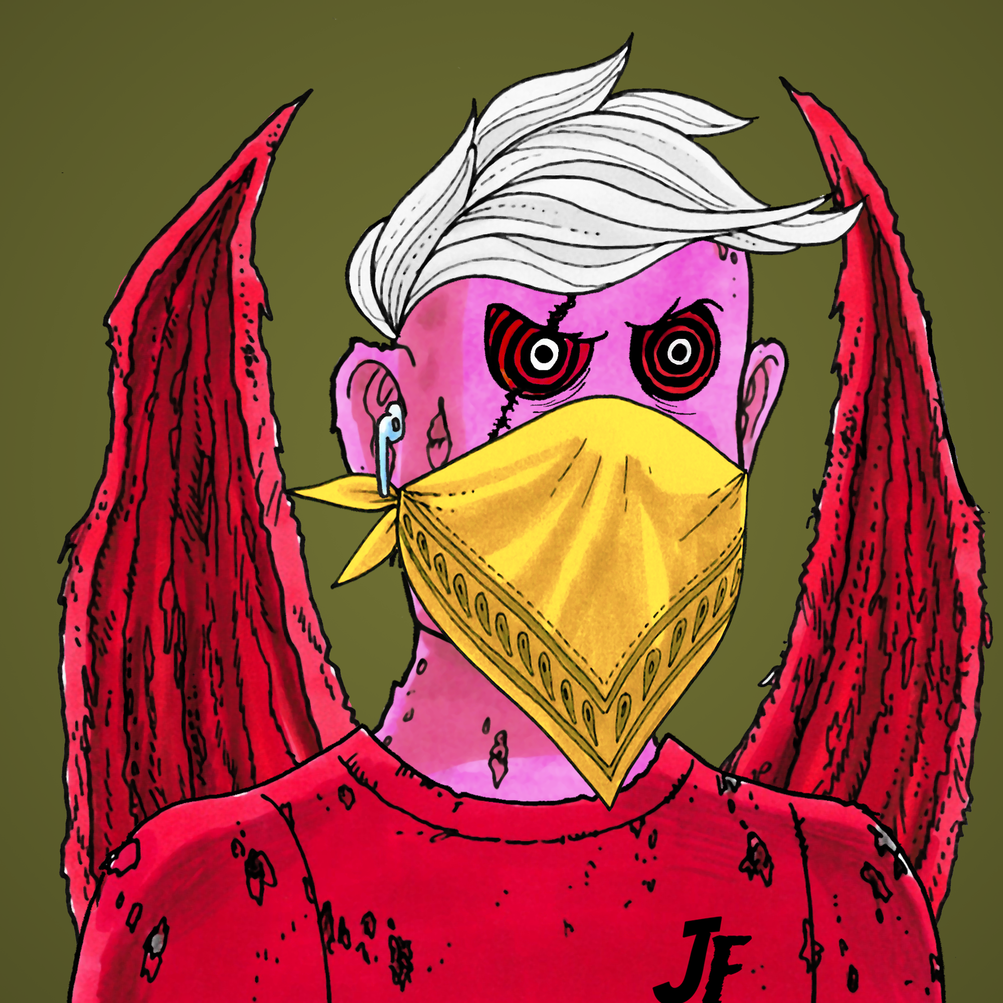 George Trosley - Jungle Freaks - Jungle Freak 5840 - NFT # 5840