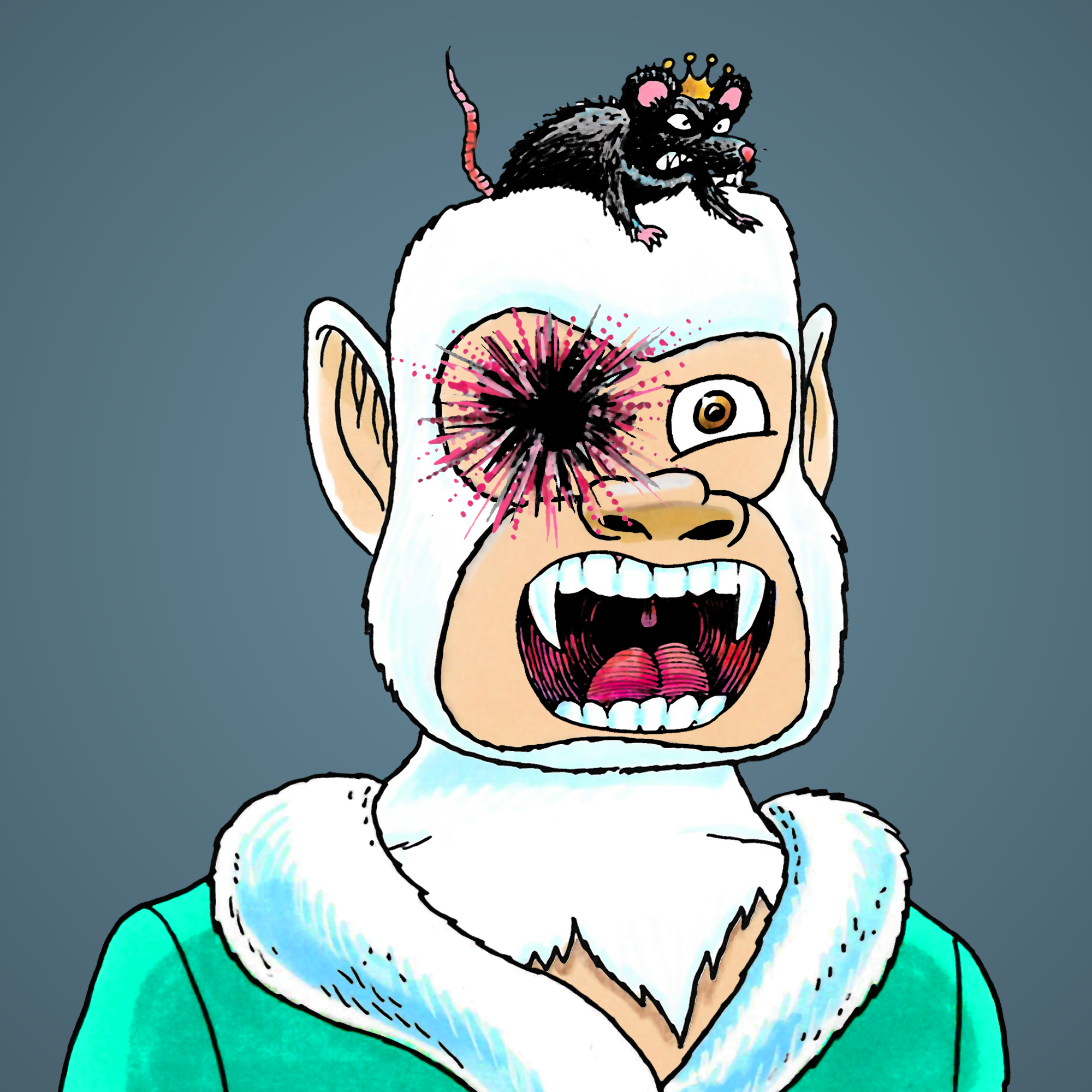 George Trosley - Jungle Freaks - Jungle Freak 5843 - NFT # 5843