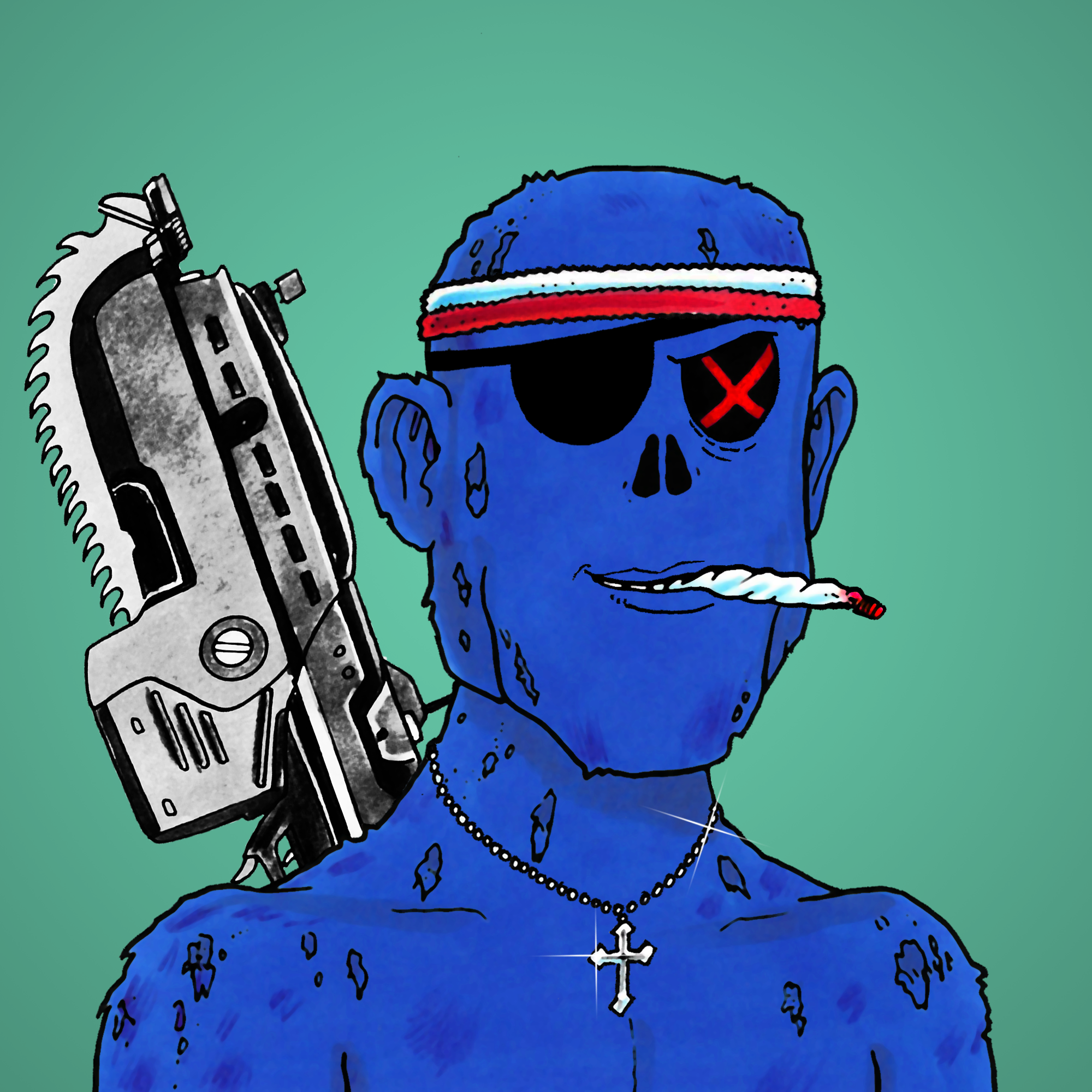 George Trosley - Jungle Freaks - Jungle Freak 5850 - NFT # 5850