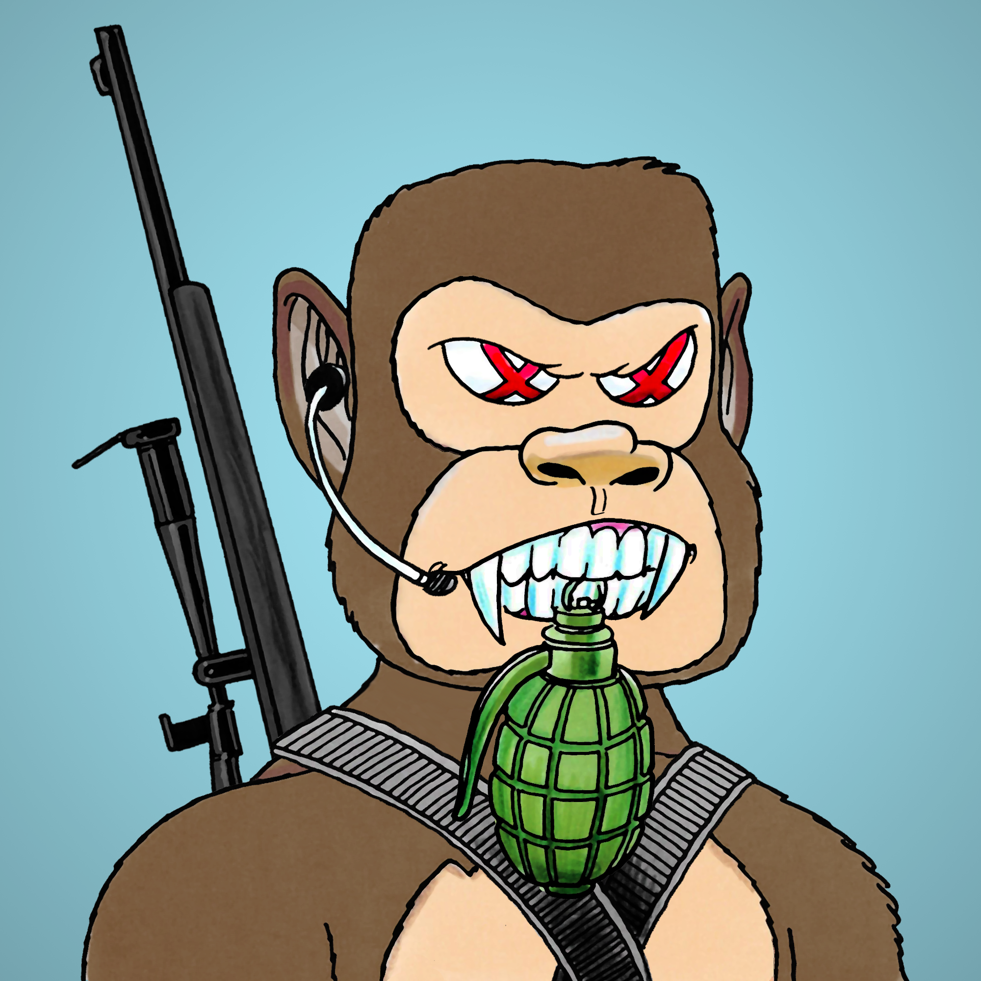 George Trosley - Jungle Freaks - Jungle Freak 5854 - NFT # 5854