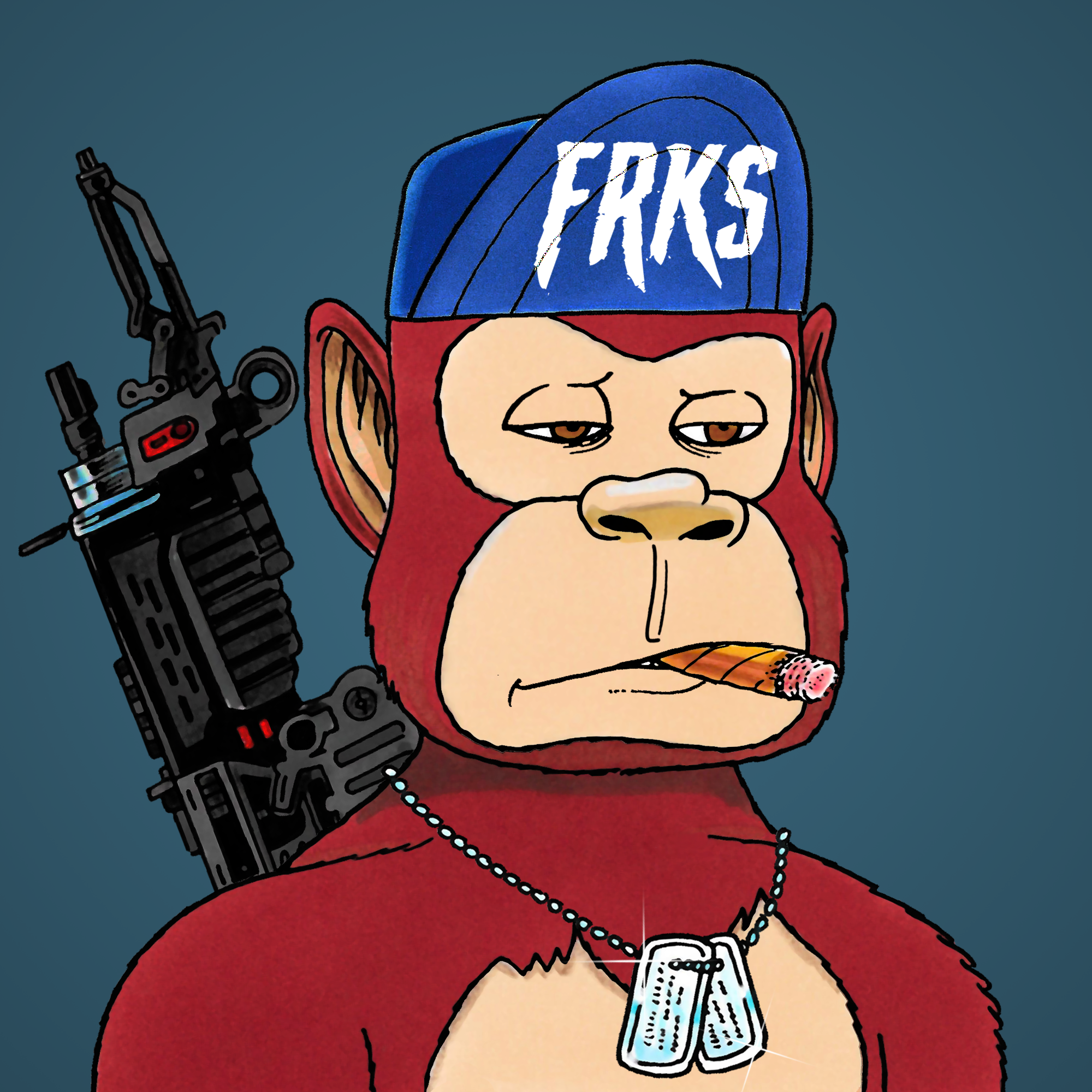 George Trosley - Jungle Freaks - Jungle Freak 5855 - NFT # 5855