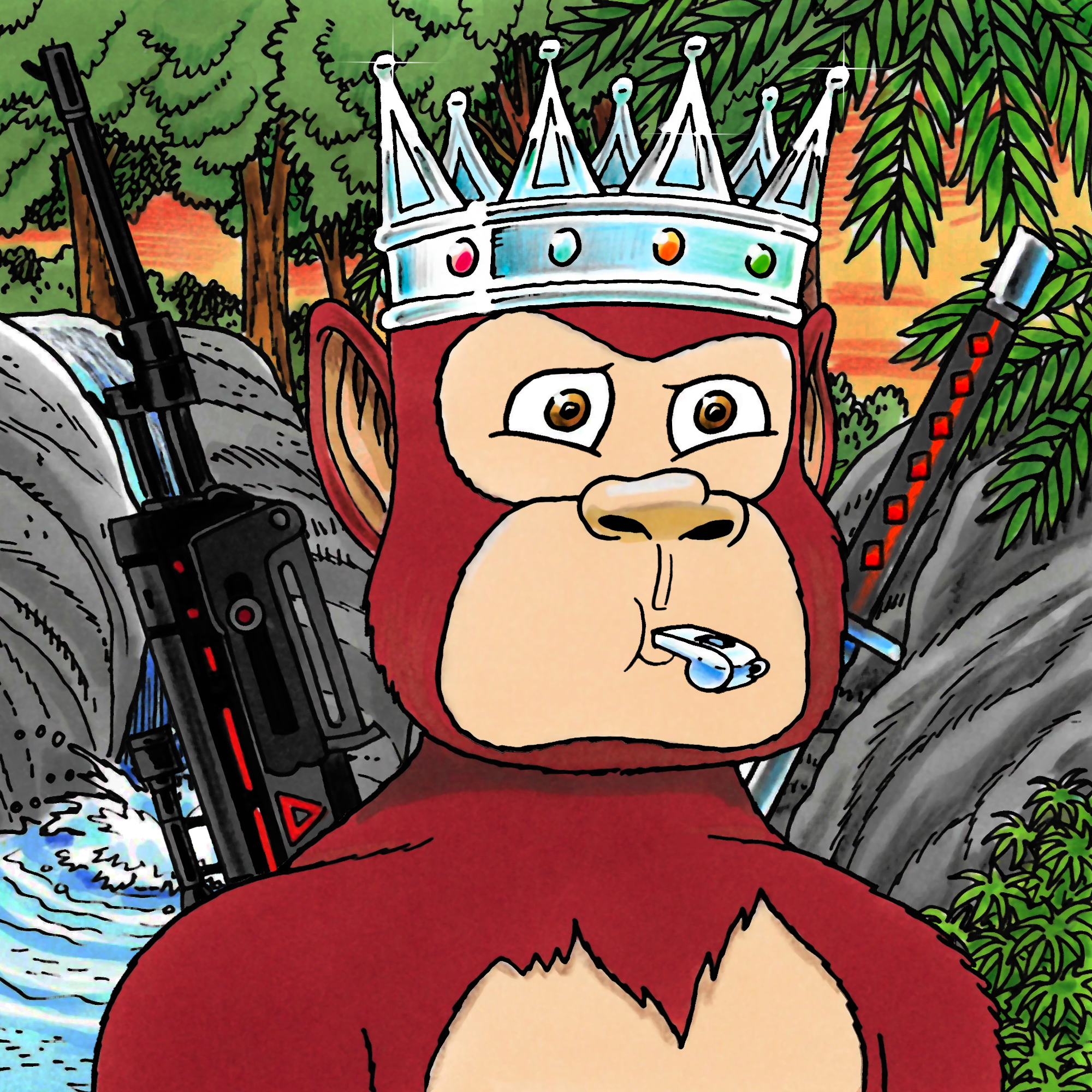 George Trosley - Jungle Freaks - Jungle Freak 5856 - NFT # 5856