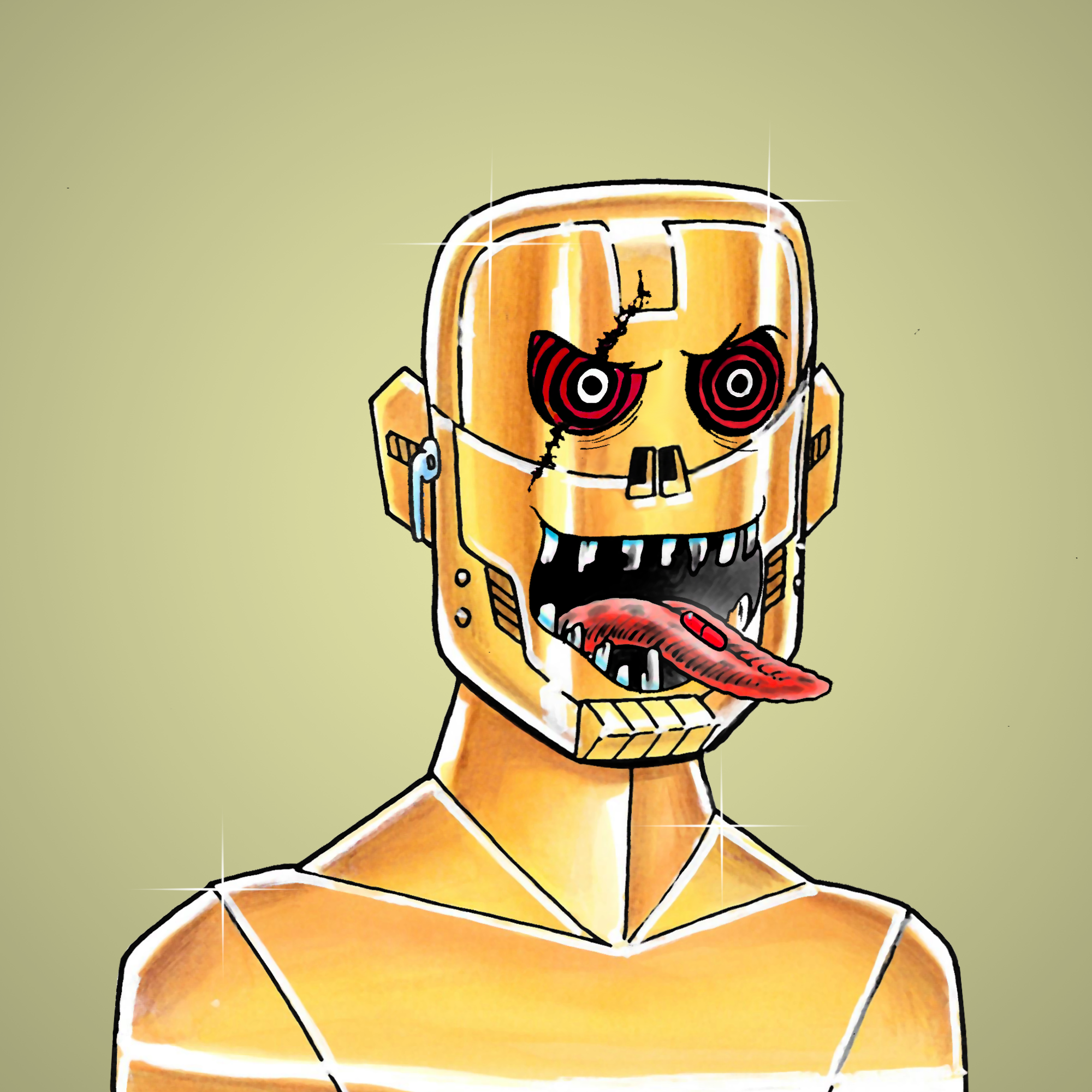 George Trosley - Jungle Freaks - Jungle Freak 5861 - NFT # 5861