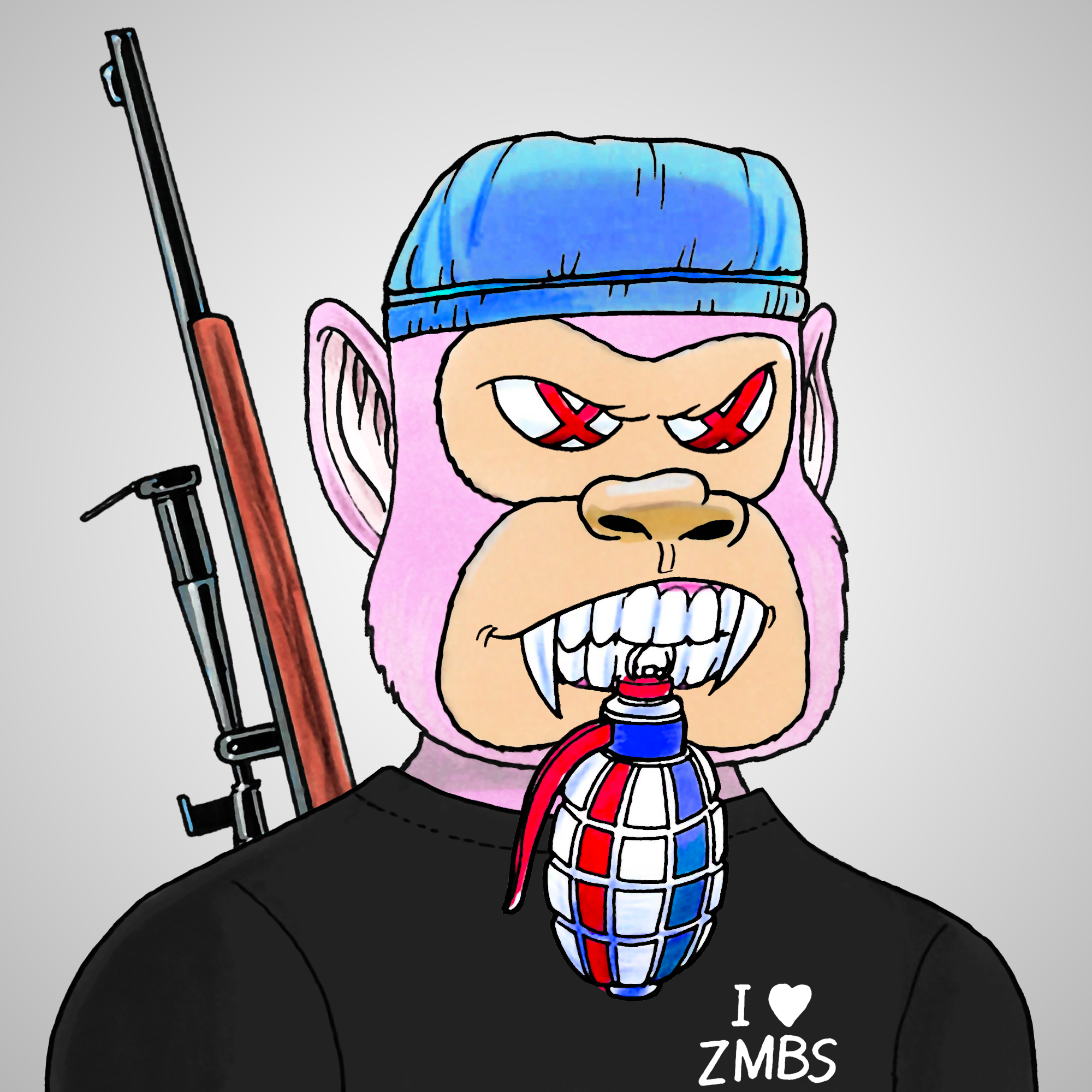 George Trosley - Jungle Freaks - Jungle Freak 5868 - NFT # 5868