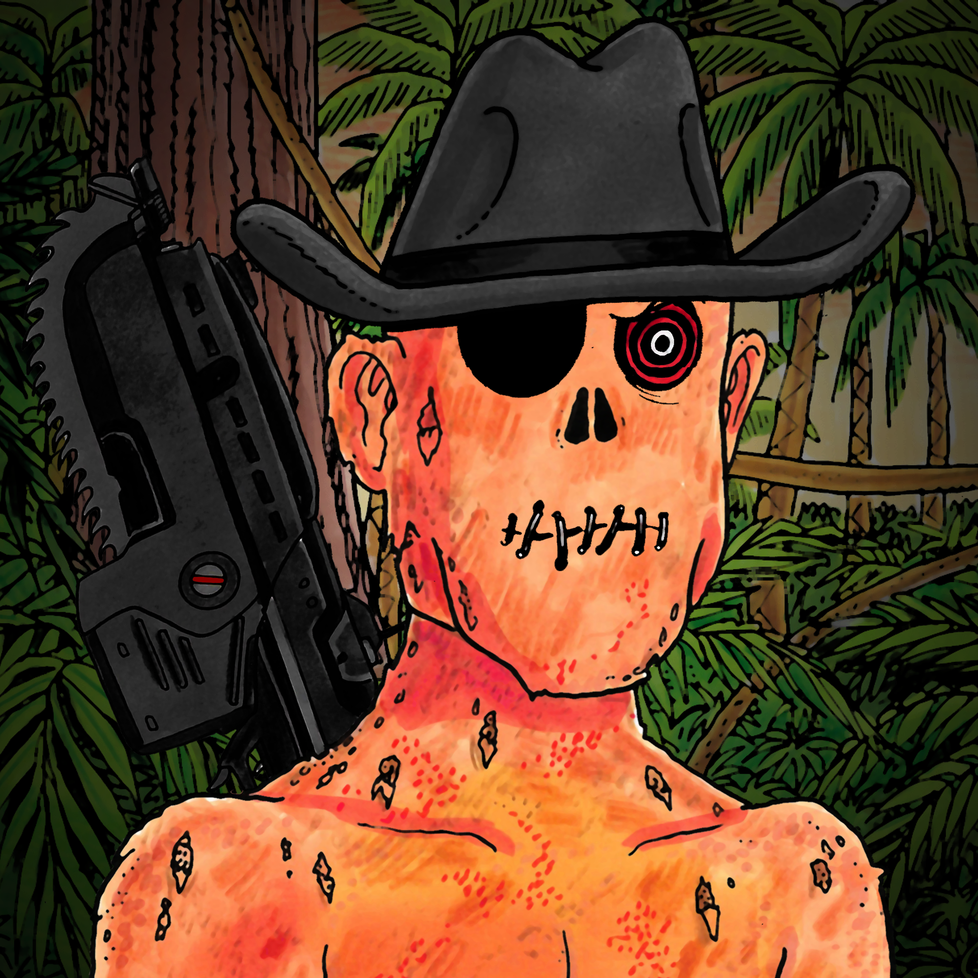 George Trosley - Jungle Freaks - Jungle Freak 5870 - NFT # 5870