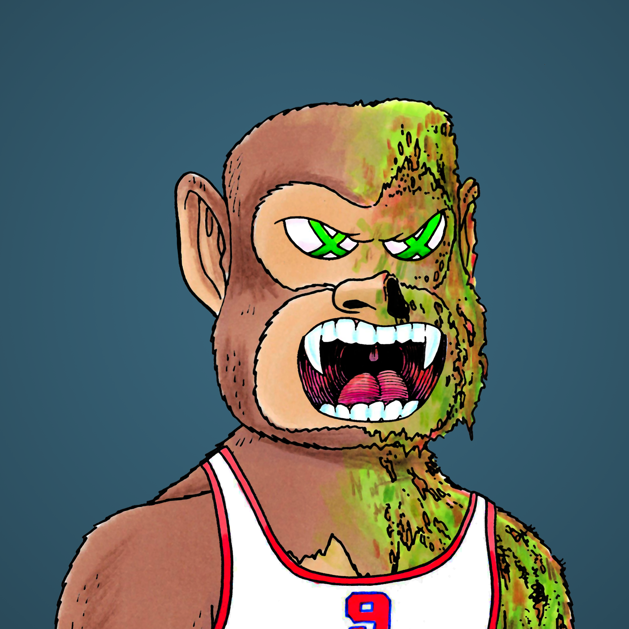 George Trosley - Jungle Freaks - Jungle Freak 5878 - NFT # 5878