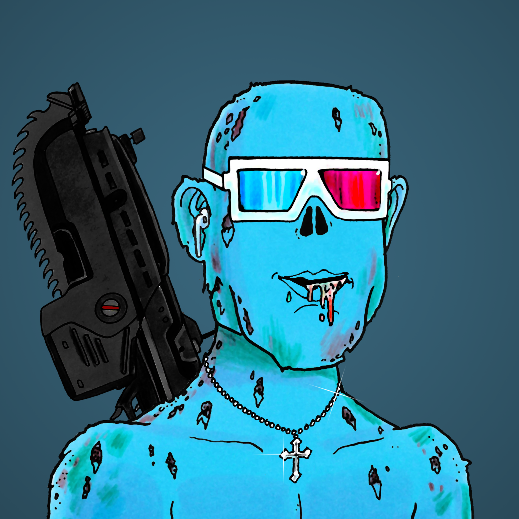 George Trosley - Jungle Freaks - Jungle Freak 589 - NFT # 589