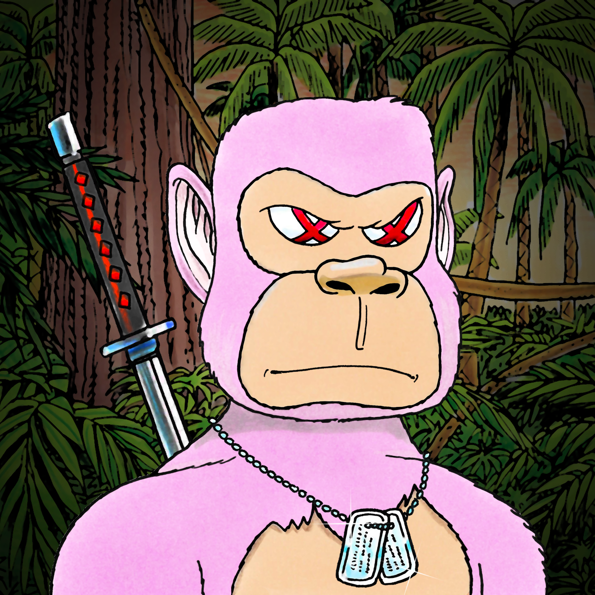 George Trosley - Jungle Freaks - Jungle Freak 5906 - NFT # 5906