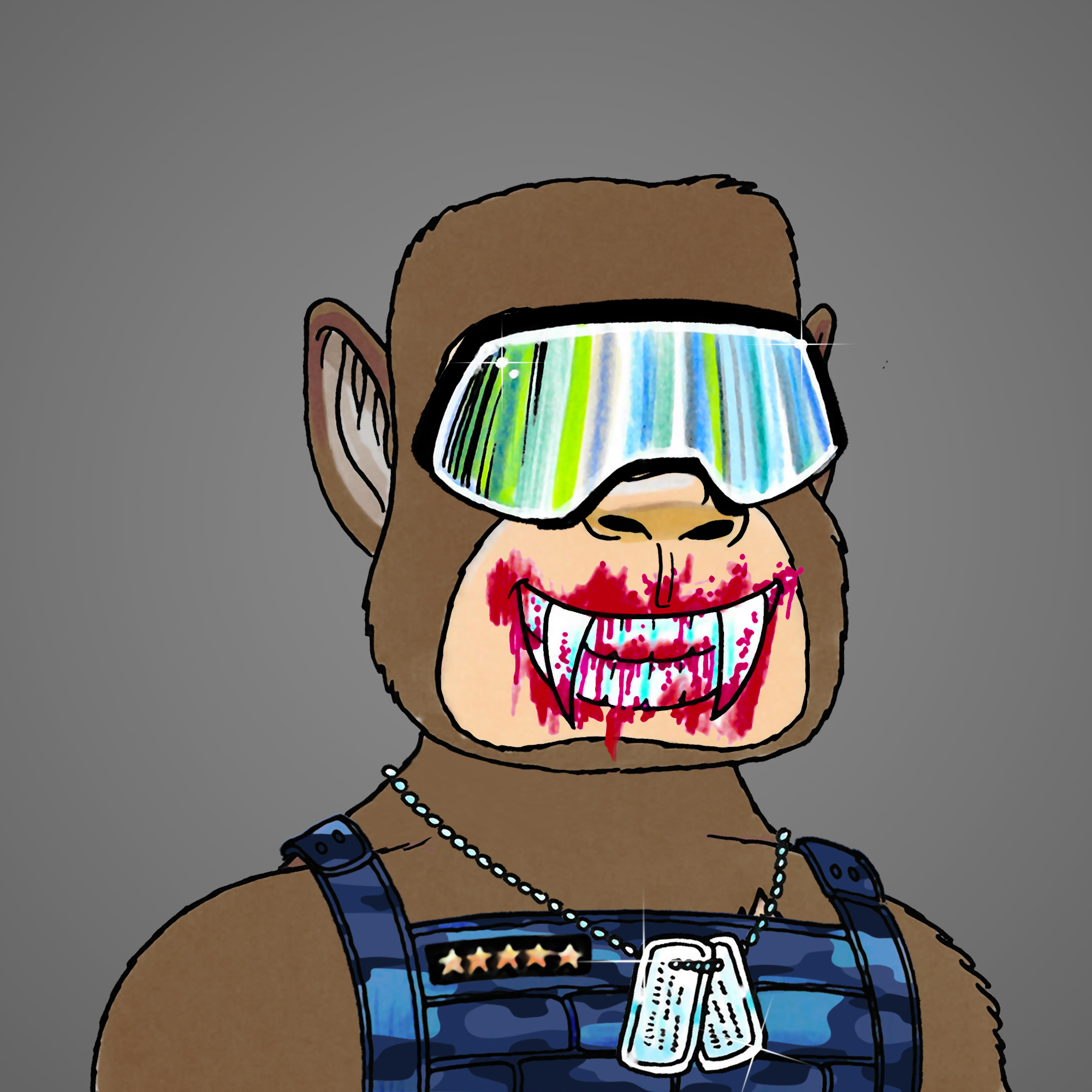 George Trosley - Jungle Freaks - Jungle Freak 5911 - NFT # 5911