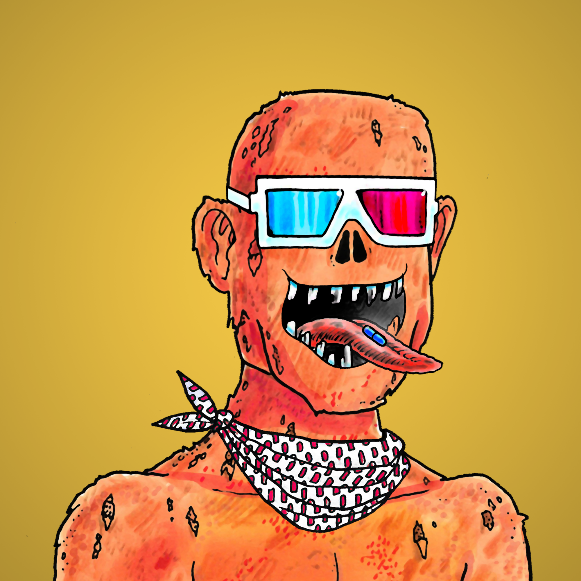 George Trosley - Jungle Freaks - Jungle Freak 5914 - NFT # 5914