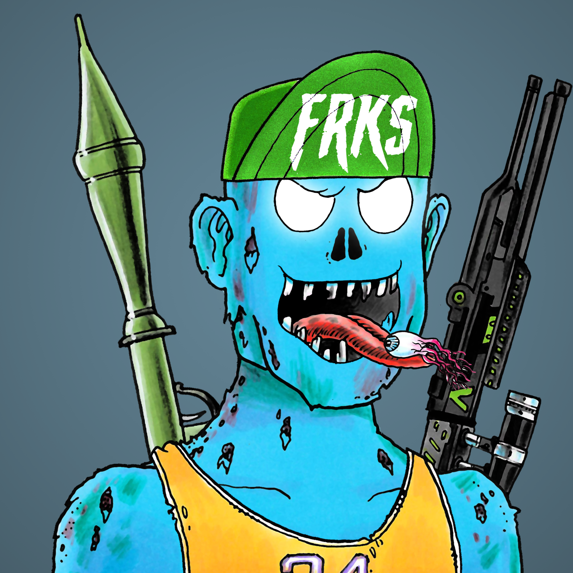 George Trosley - Jungle Freaks - Jungle Freak 5915 - NFT # 5915