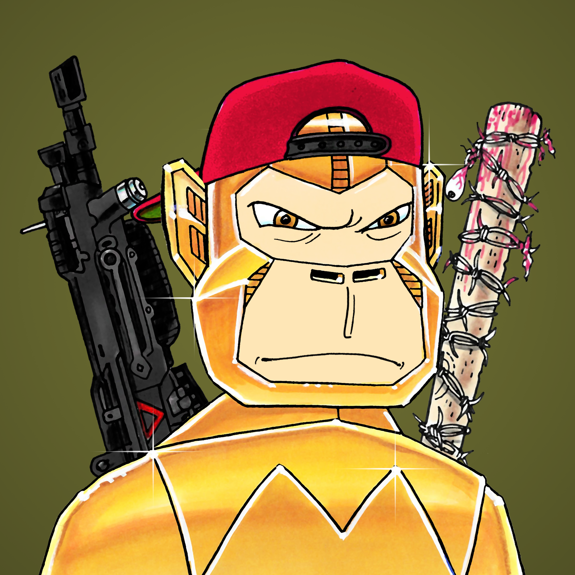 George Trosley - Jungle Freaks - Jungle Freak 5939 - NFT # 5939