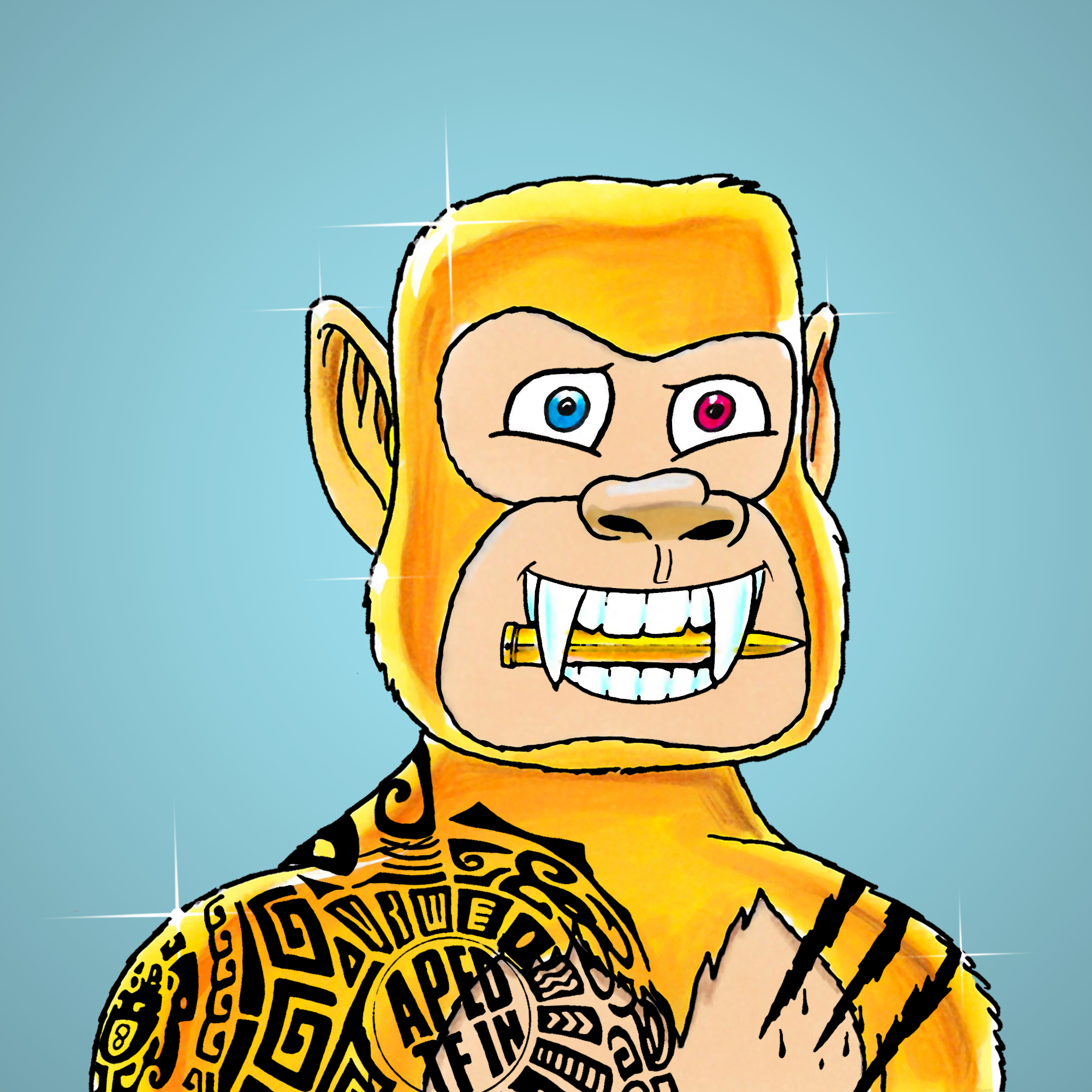 George Trosley - Jungle Freaks - Jungle Freak 5975 - NFT # 5975