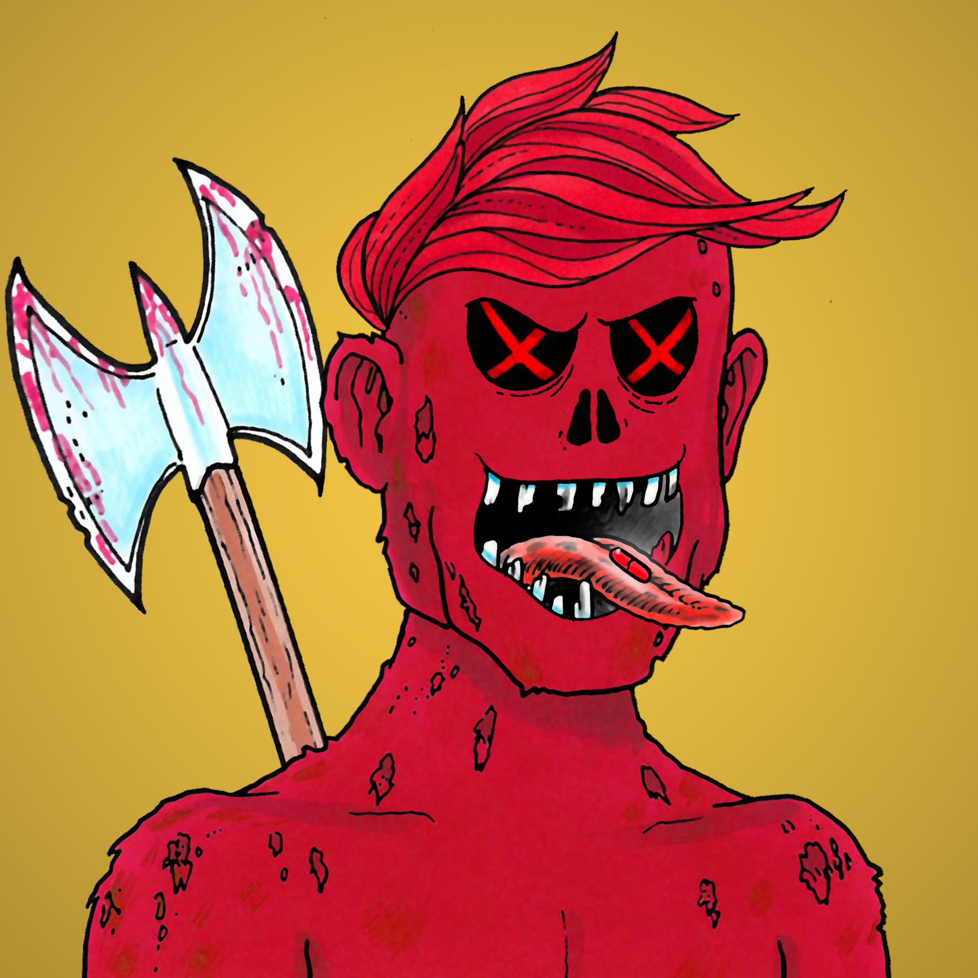 George Trosley - Jungle Freaks - Jungle Freak 5980 - NFT # 5980