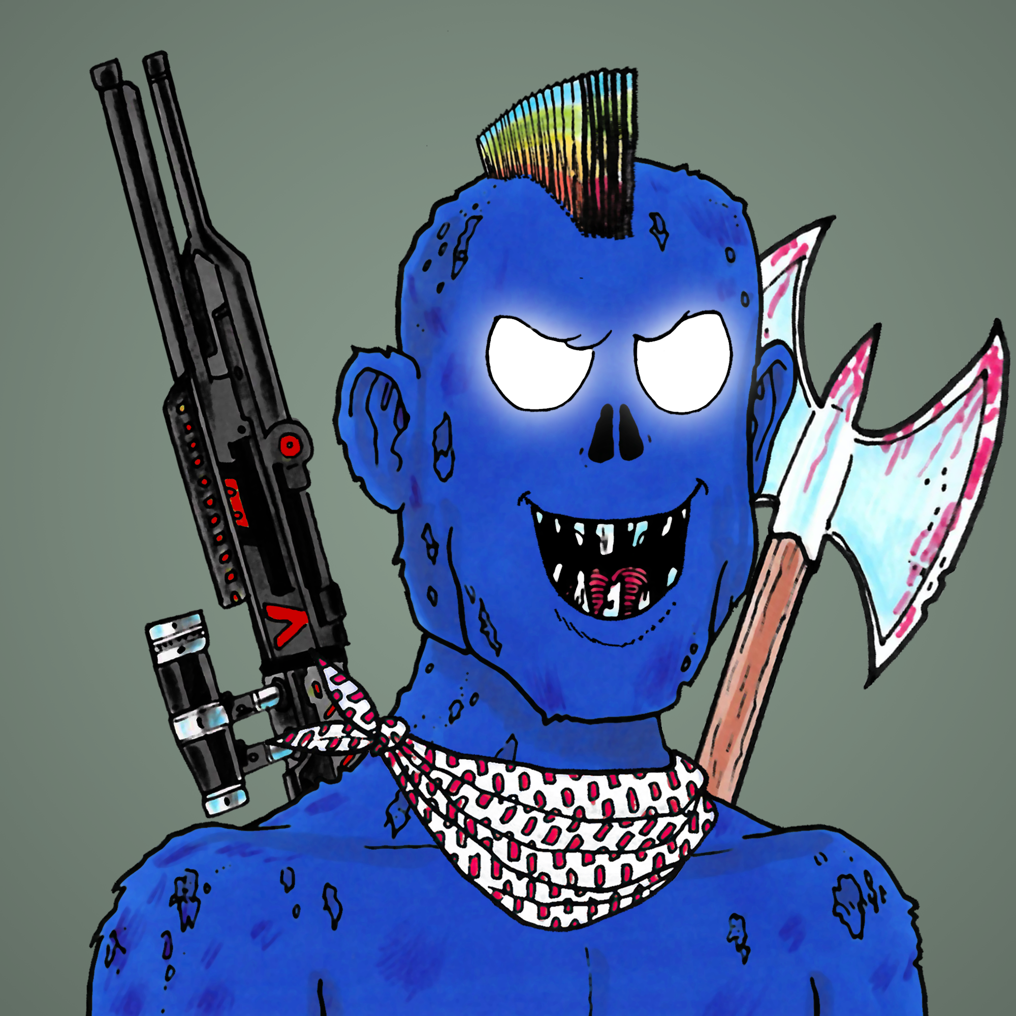 George Trosley - Jungle Freaks - Jungle Freak 5982 - NFT # 5982