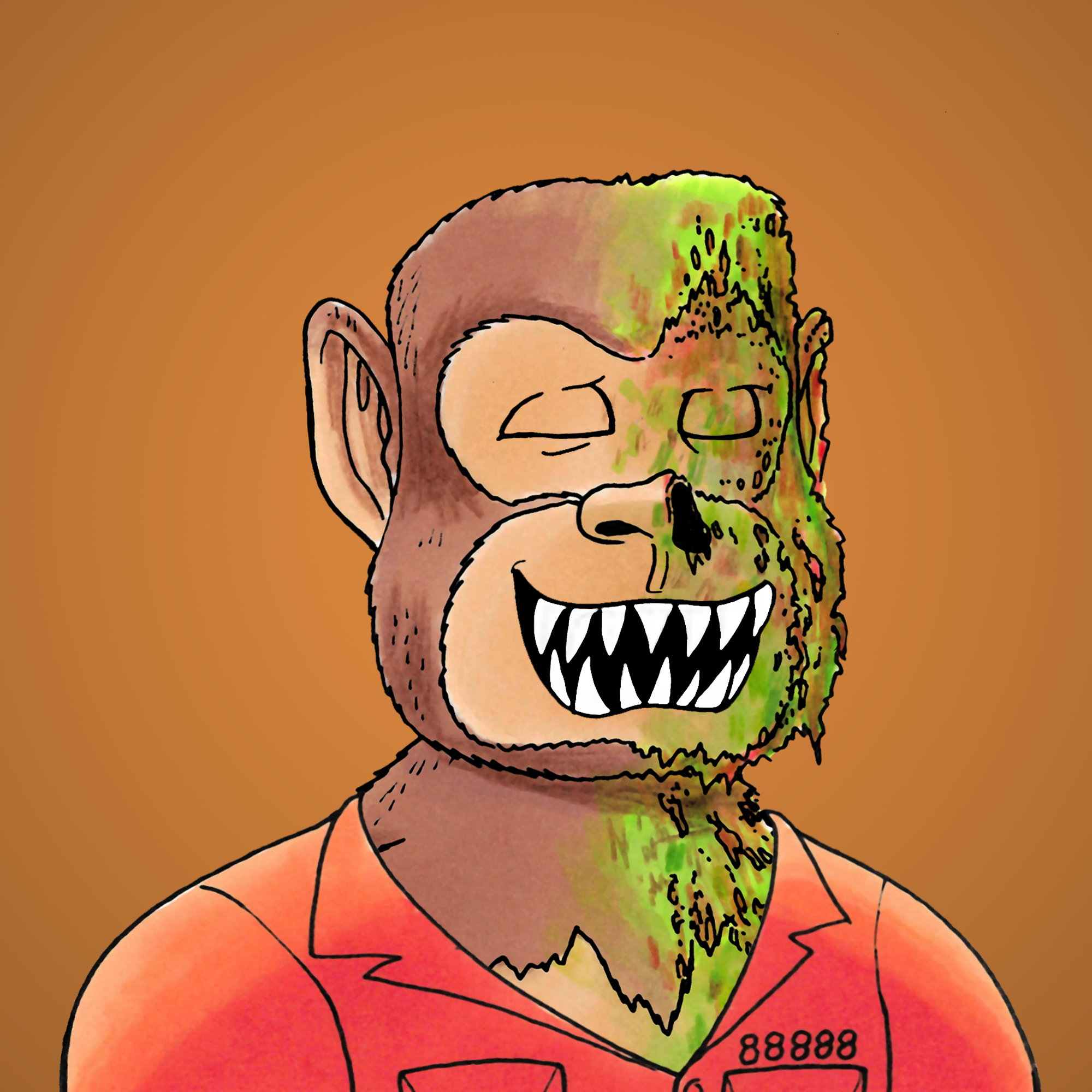 George Trosley - Jungle Freaks - Jungle Freak 5983 - NFT # 5983