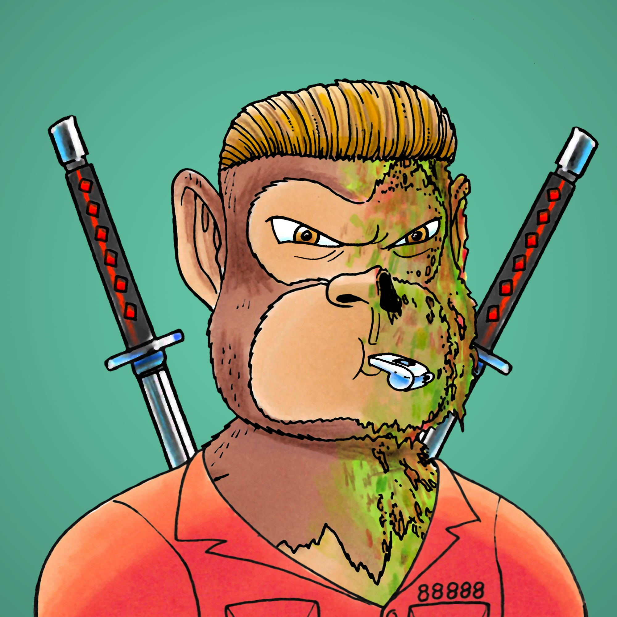 George Trosley - Jungle Freaks - Jungle Freak 5995 - NFT # 5995