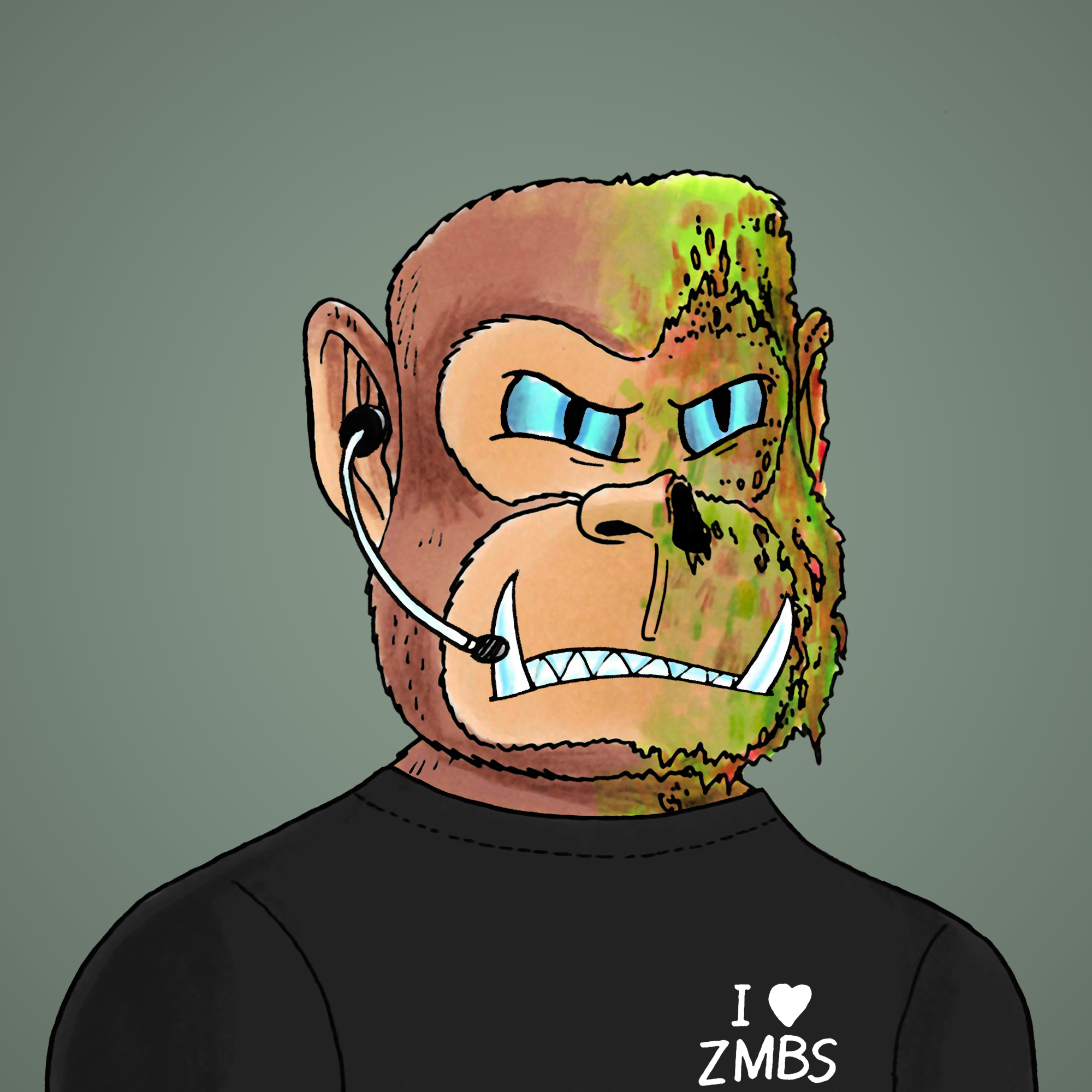 George Trosley - Jungle Freaks - Jungle Freak 6011 - NFT # 6011