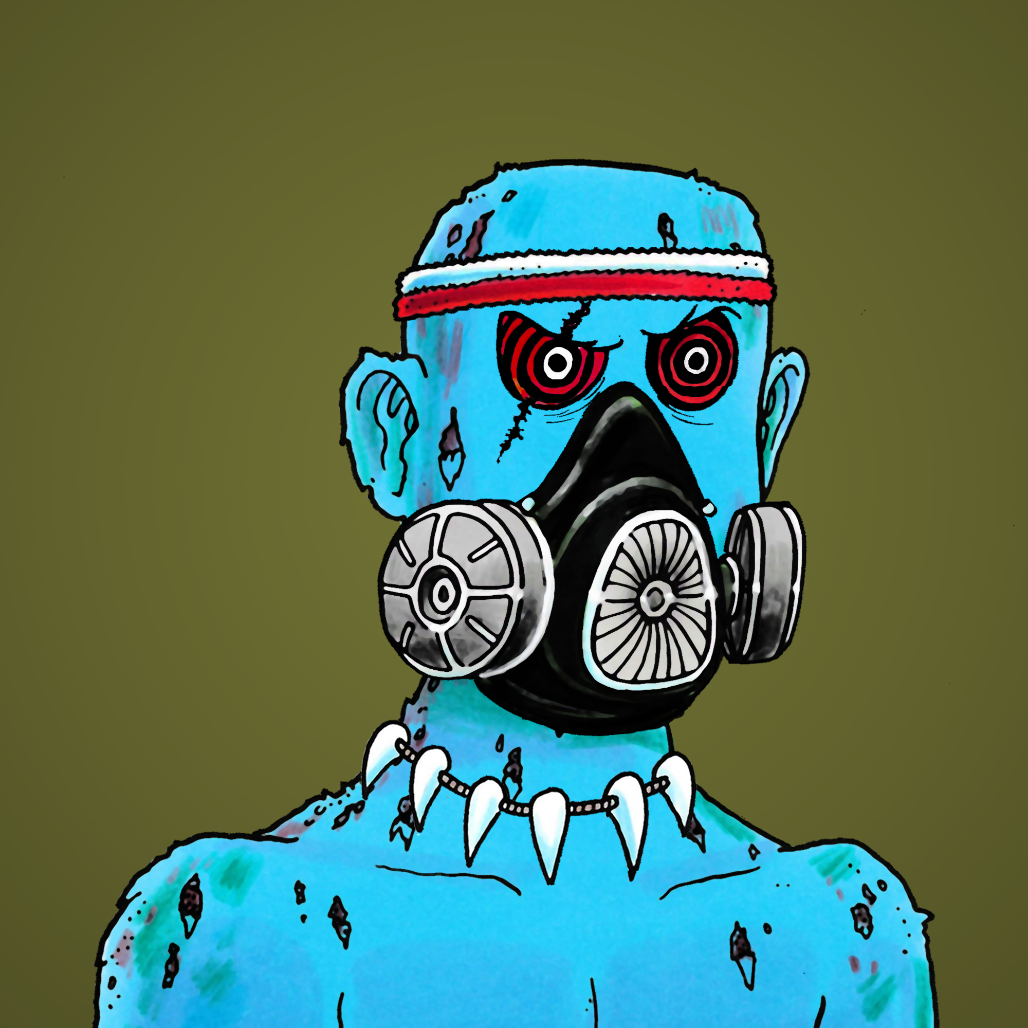 George Trosley - Jungle Freaks - Jungle Freak 6019 - NFT # 6019