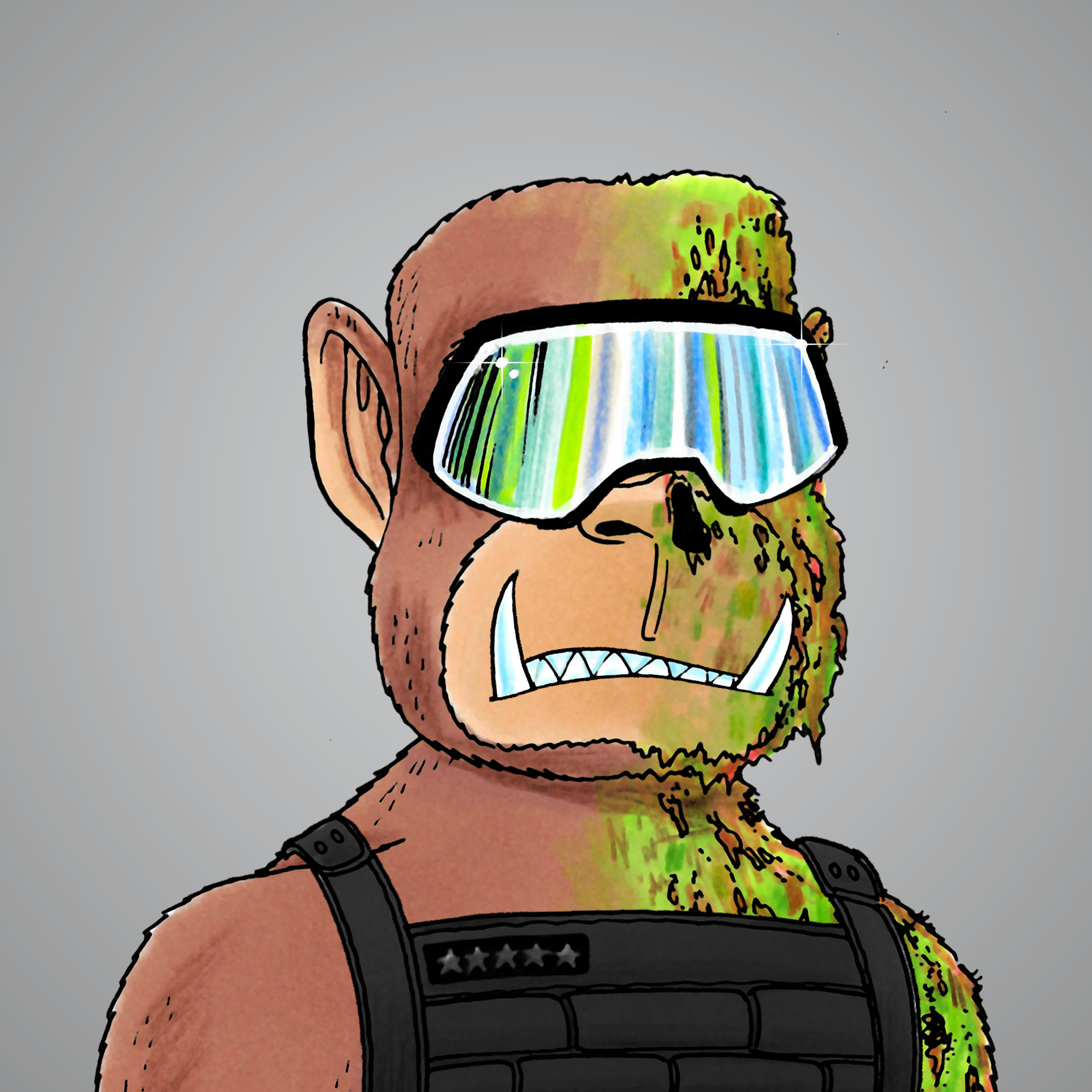 George Trosley - Jungle Freaks - Jungle Freak 6029 - NFT # 6029