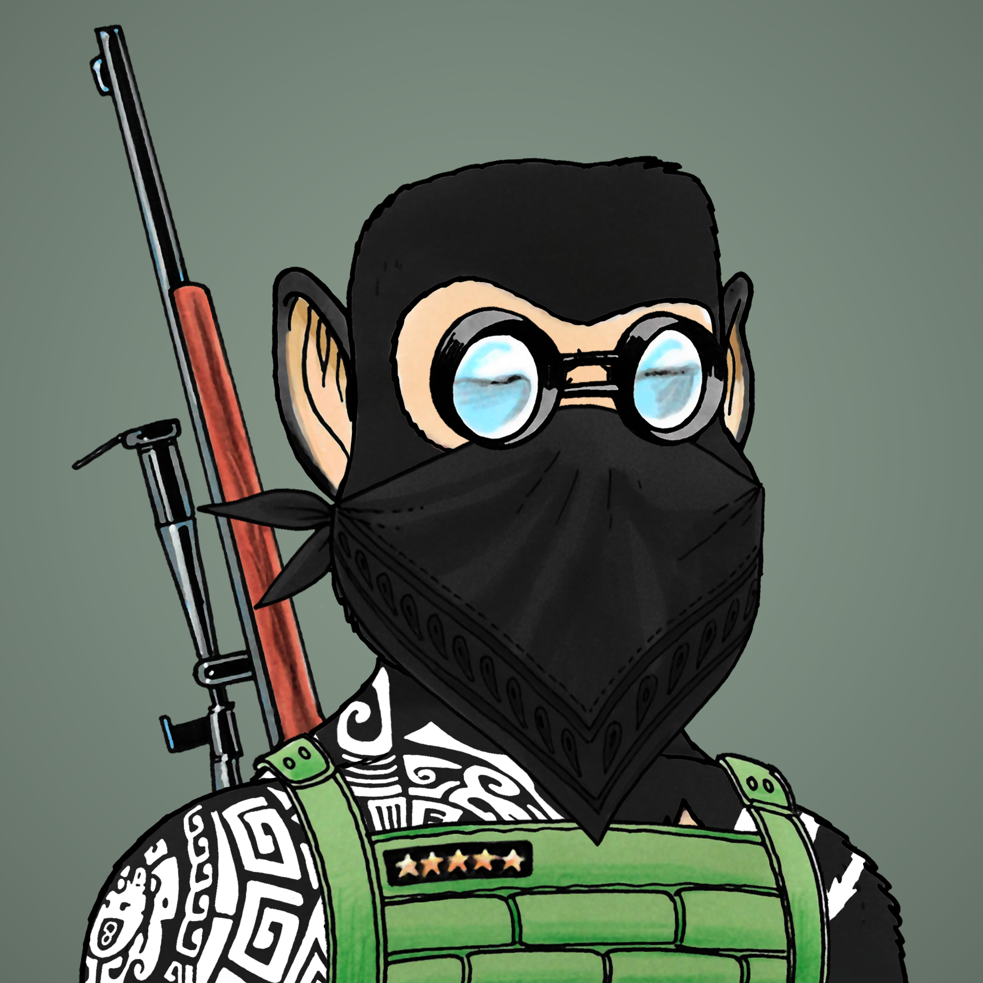 George Trosley - Jungle Freaks - Jungle Freak 6031 - NFT # 6031