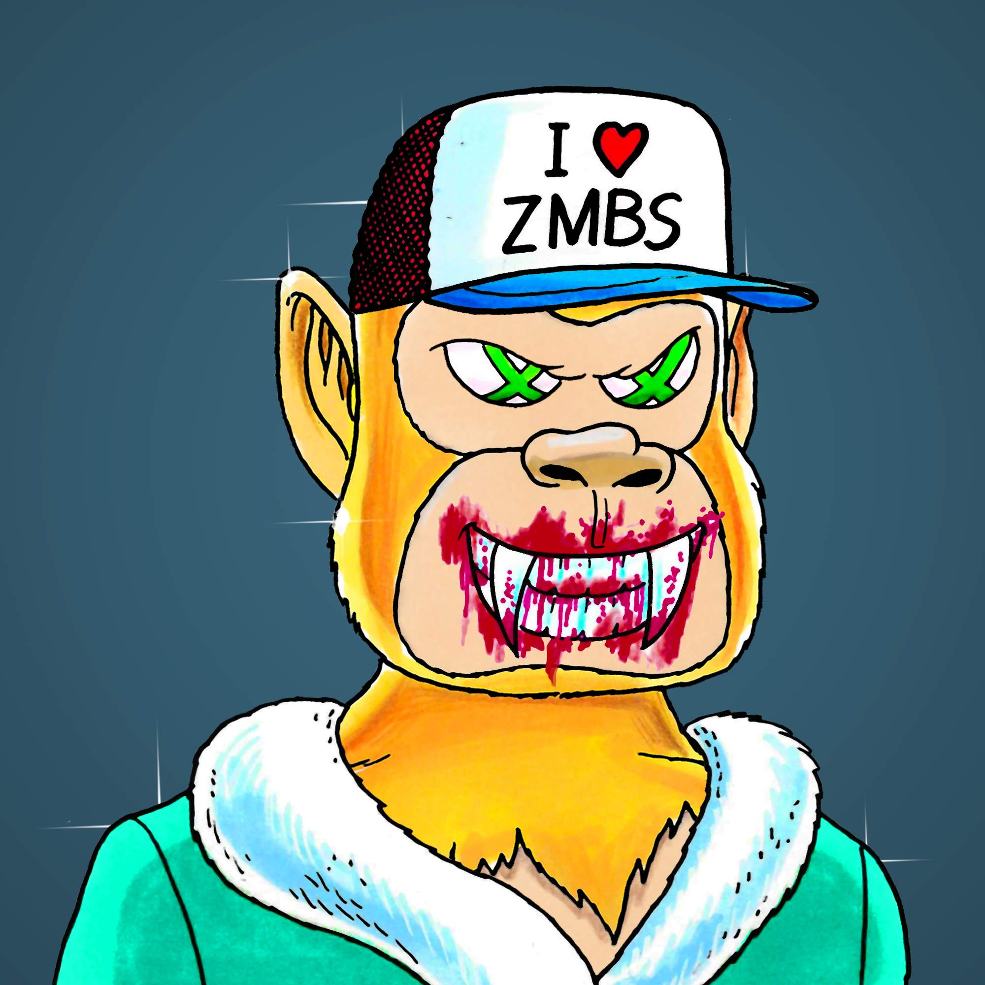 George Trosley - Jungle Freaks - Jungle Freak 6034 - NFT # 6034