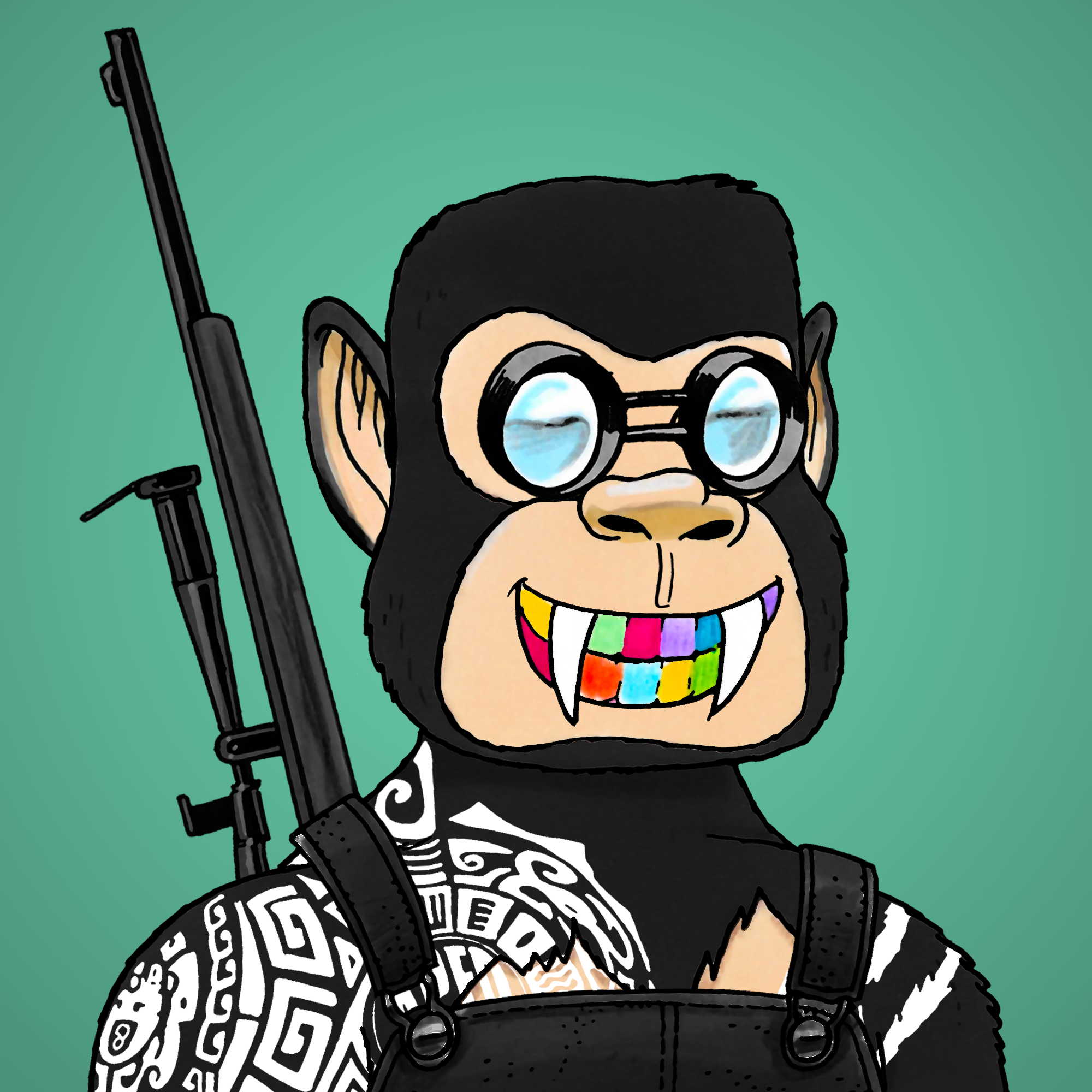 George Trosley - Jungle Freaks - Jungle Freak 6048 - NFT # 6048