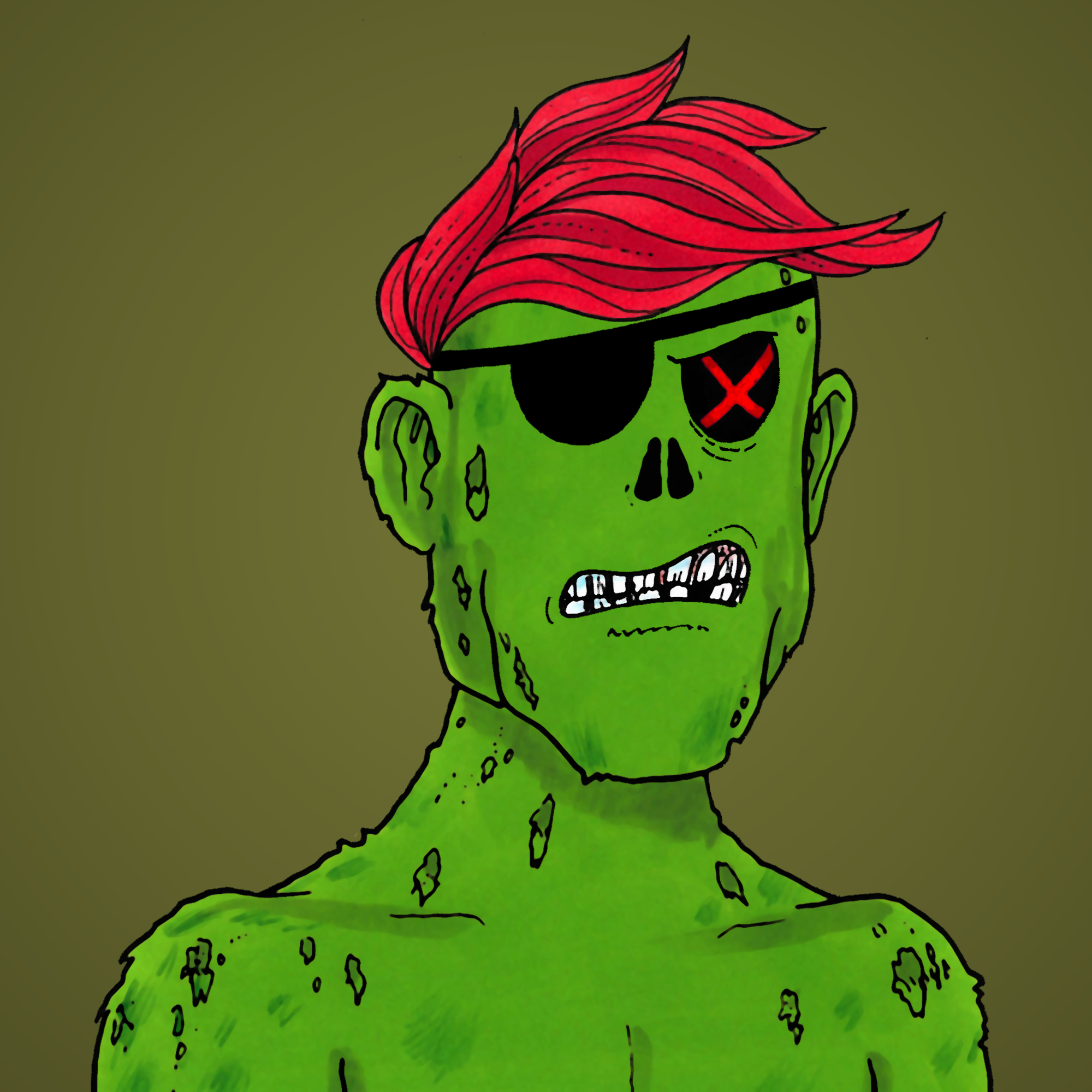 George Trosley - Jungle Freaks - Jungle Freak 6100 - NFT # 6100