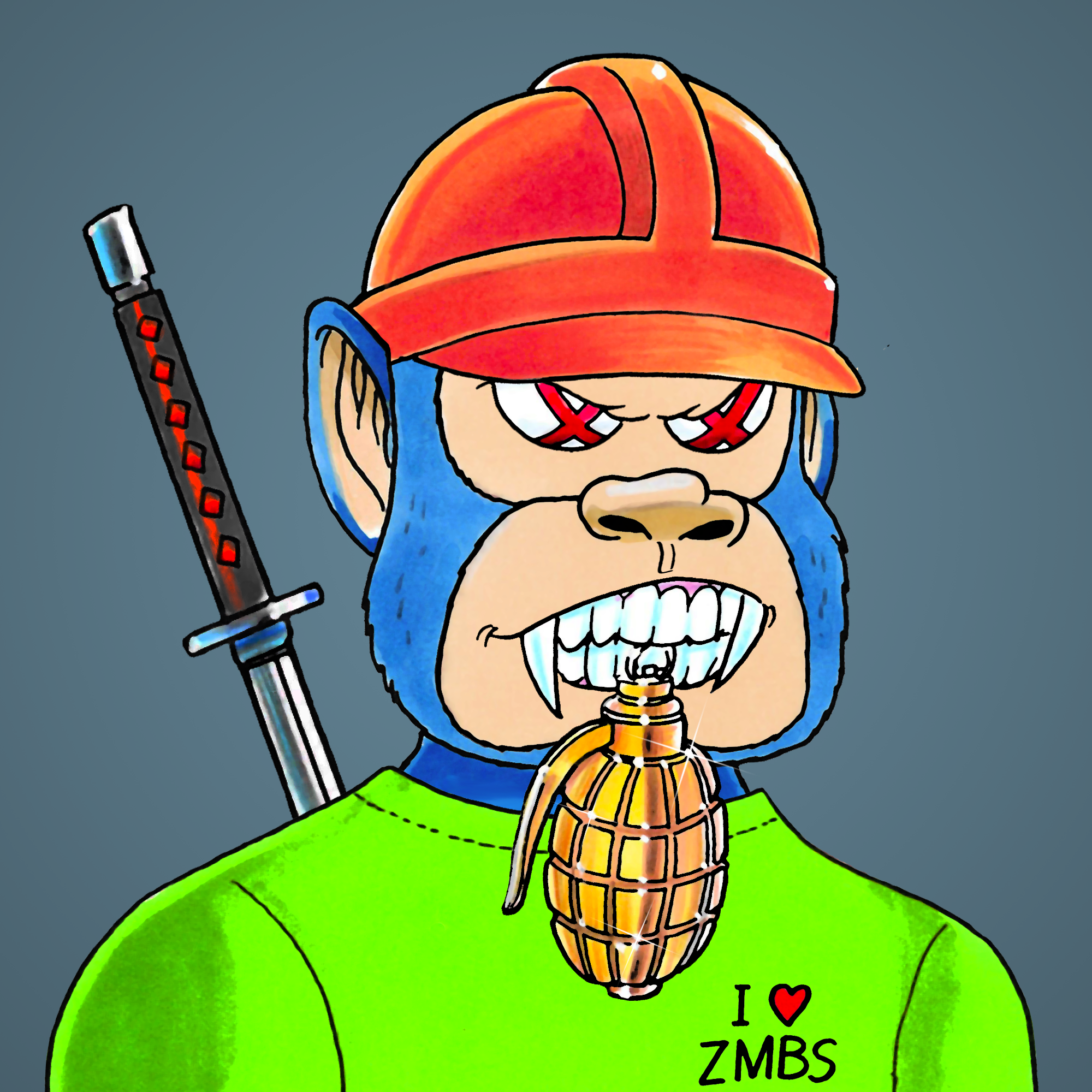 George Trosley - Jungle Freaks - Jungle Freak 6102 - NFT # 6102