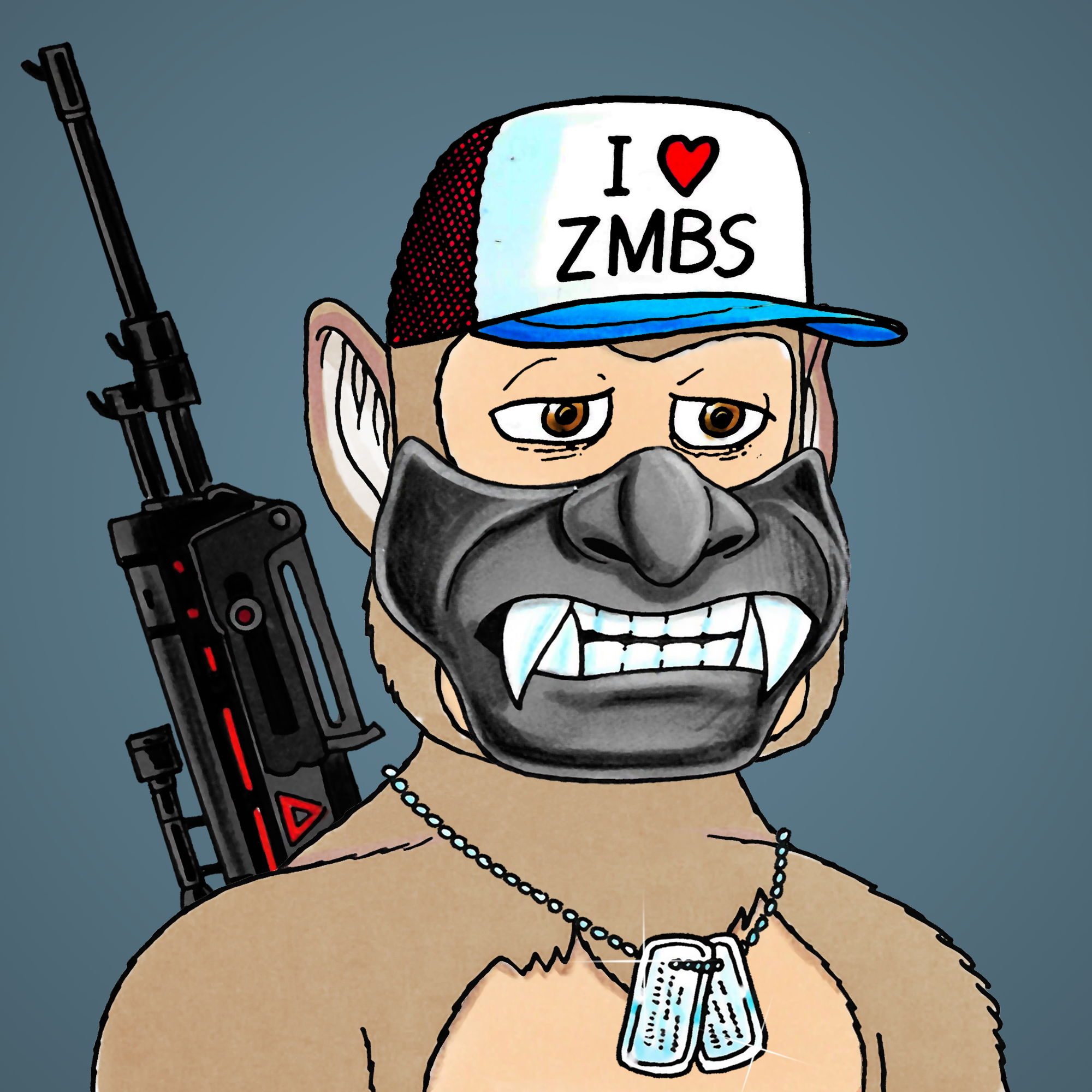 George Trosley - Jungle Freaks - Jungle Freak 6109 - NFT # 6109