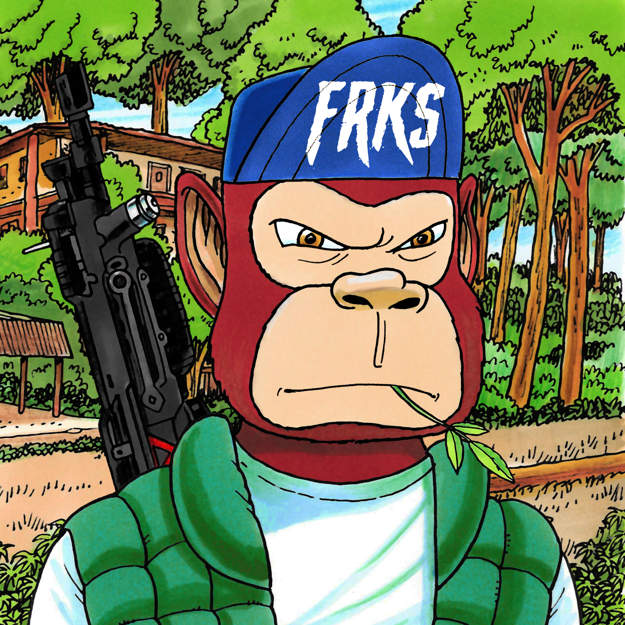 George Trosley - Jungle Freaks - Jungle Freak 612 - NFT # 612