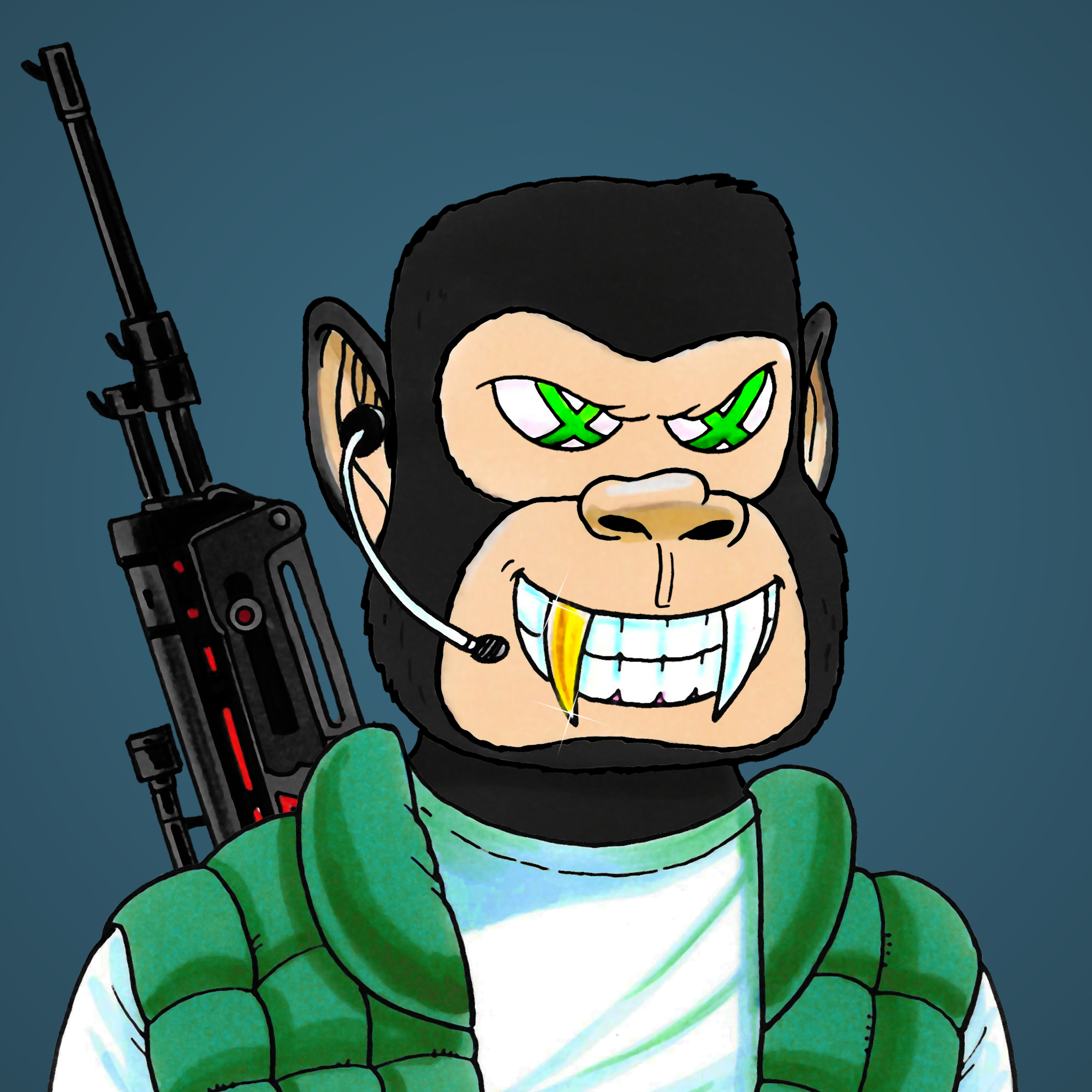 George Trosley - Jungle Freaks - Jungle Freak 6151 - NFT # 6151