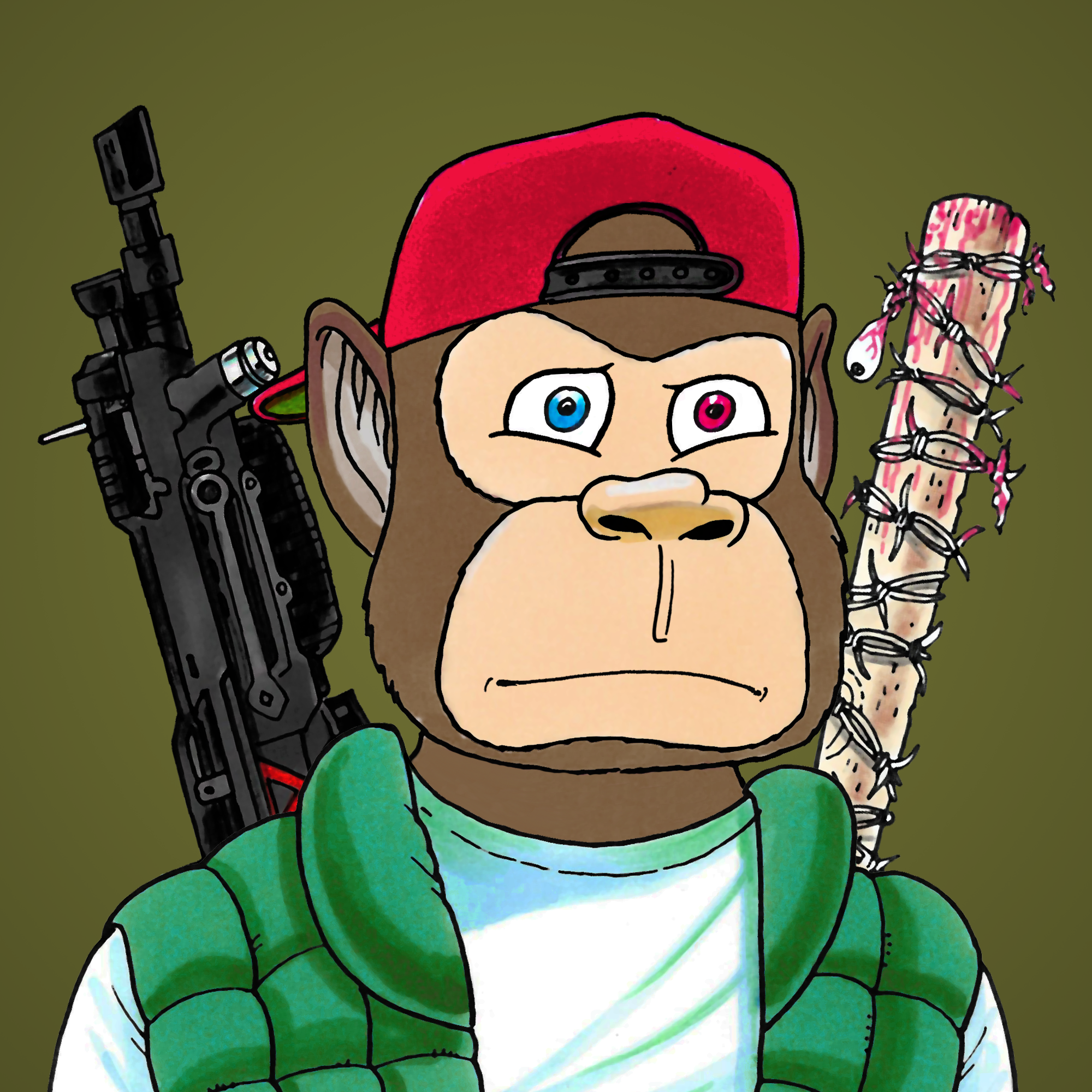 George Trosley - Jungle Freaks - Jungle Freak 6157 - NFT # 6157