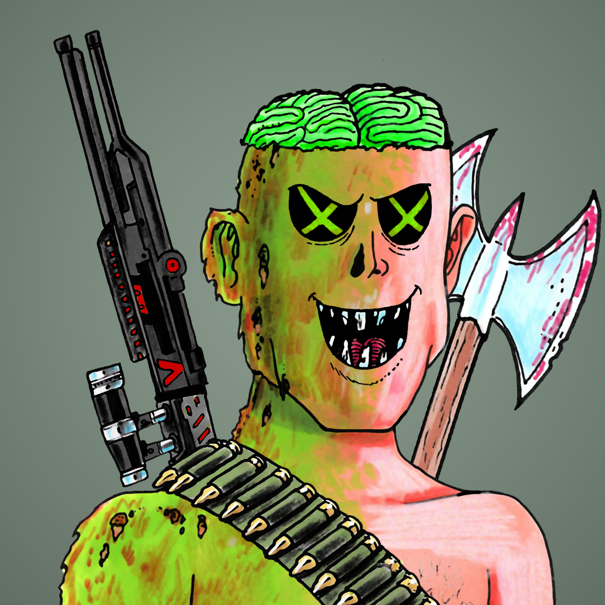 George Trosley - Jungle Freaks - Jungle Freak 6173 - NFT # 6173