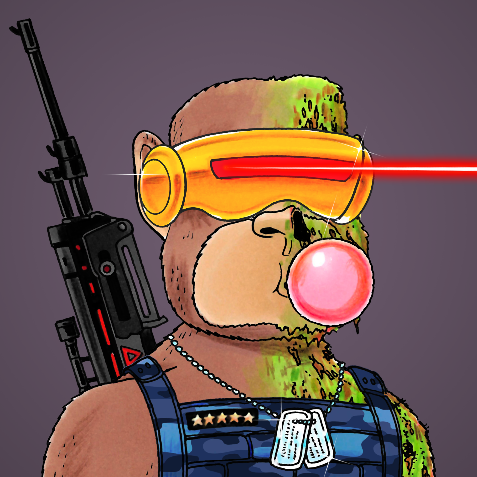 George Trosley - Jungle Freaks - Jungle Freak 6176 - NFT # 6176