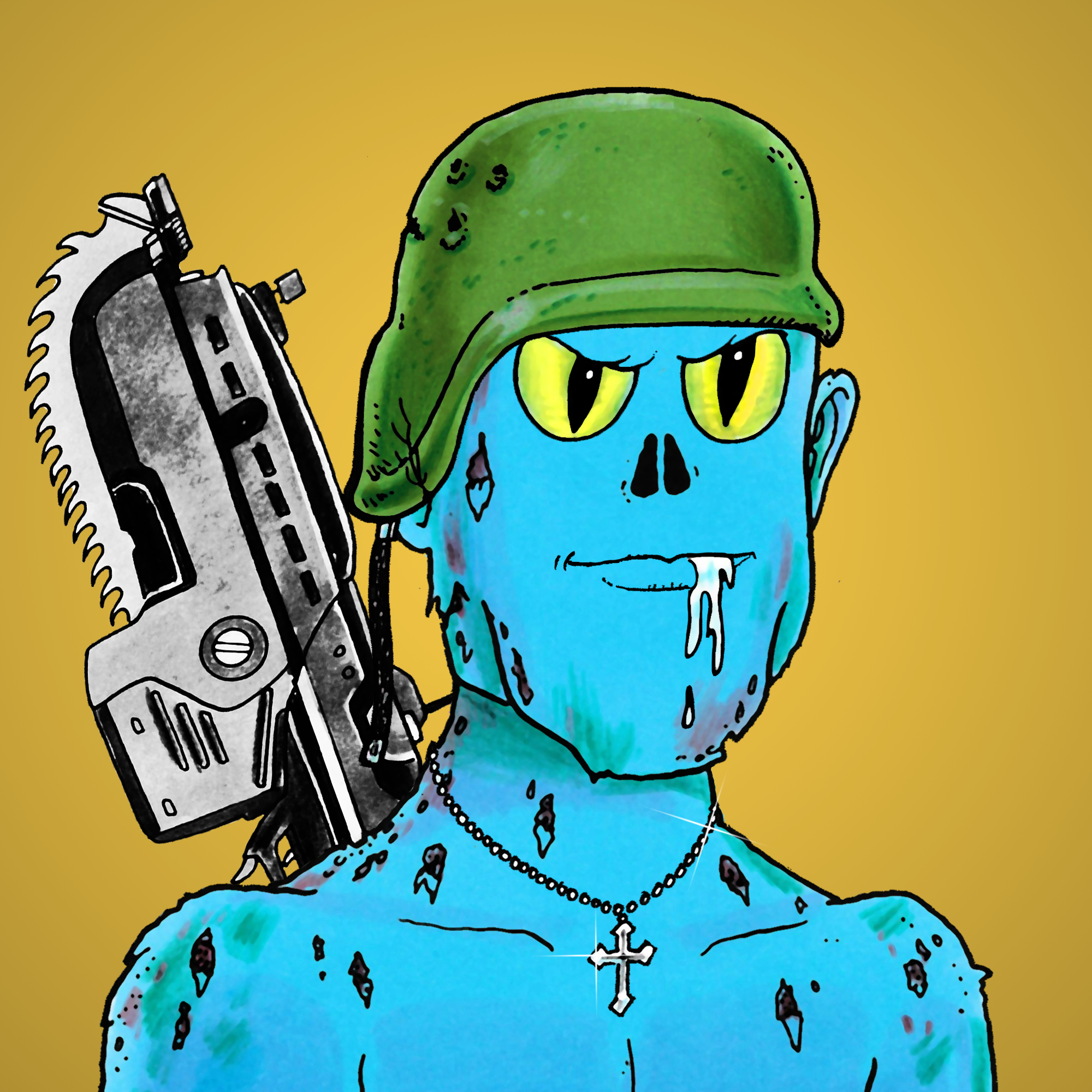 George Trosley - Jungle Freaks - Jungle Freak 6177 - NFT # 6177