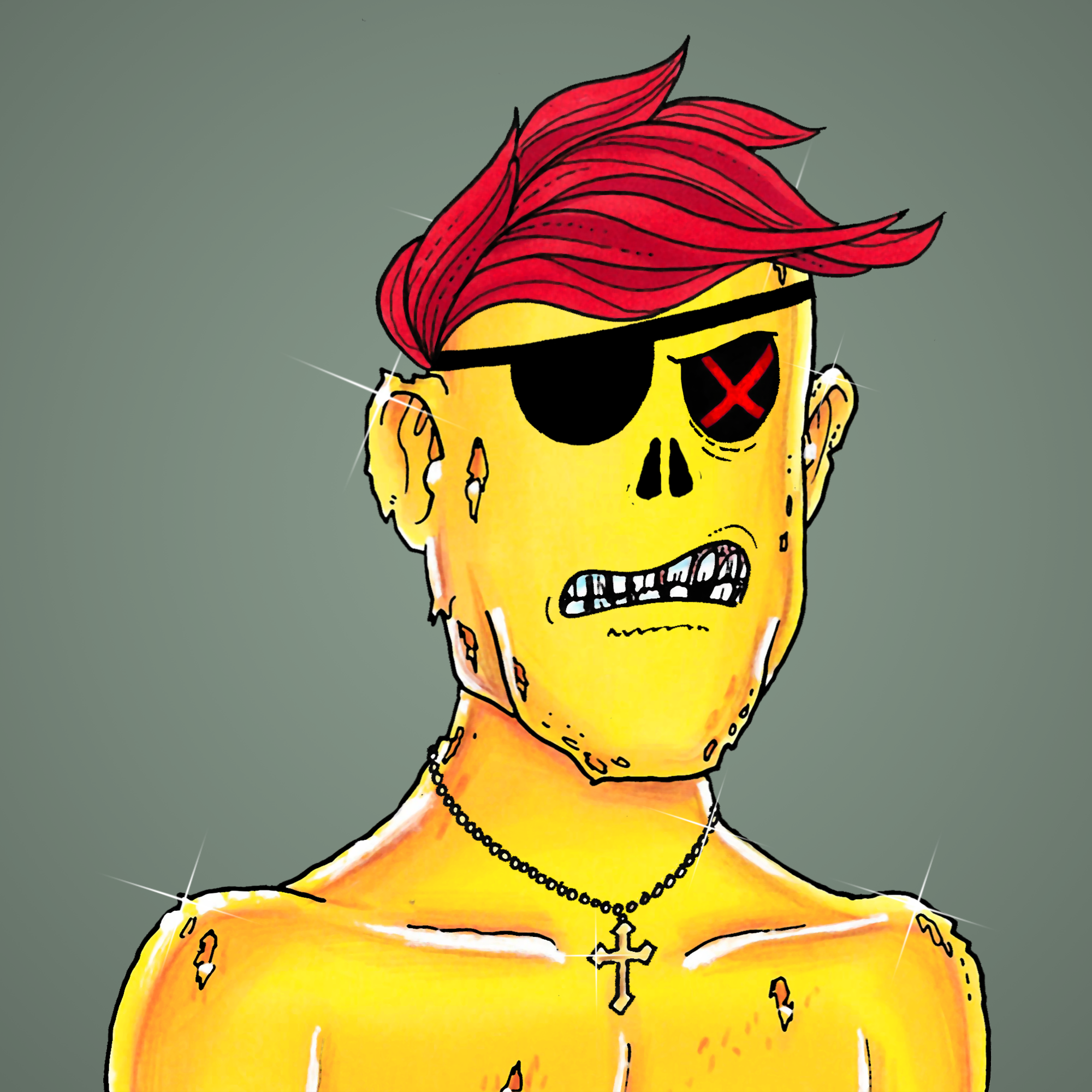 George Trosley - Jungle Freaks - Jungle Freak 6184 - NFT # 6184